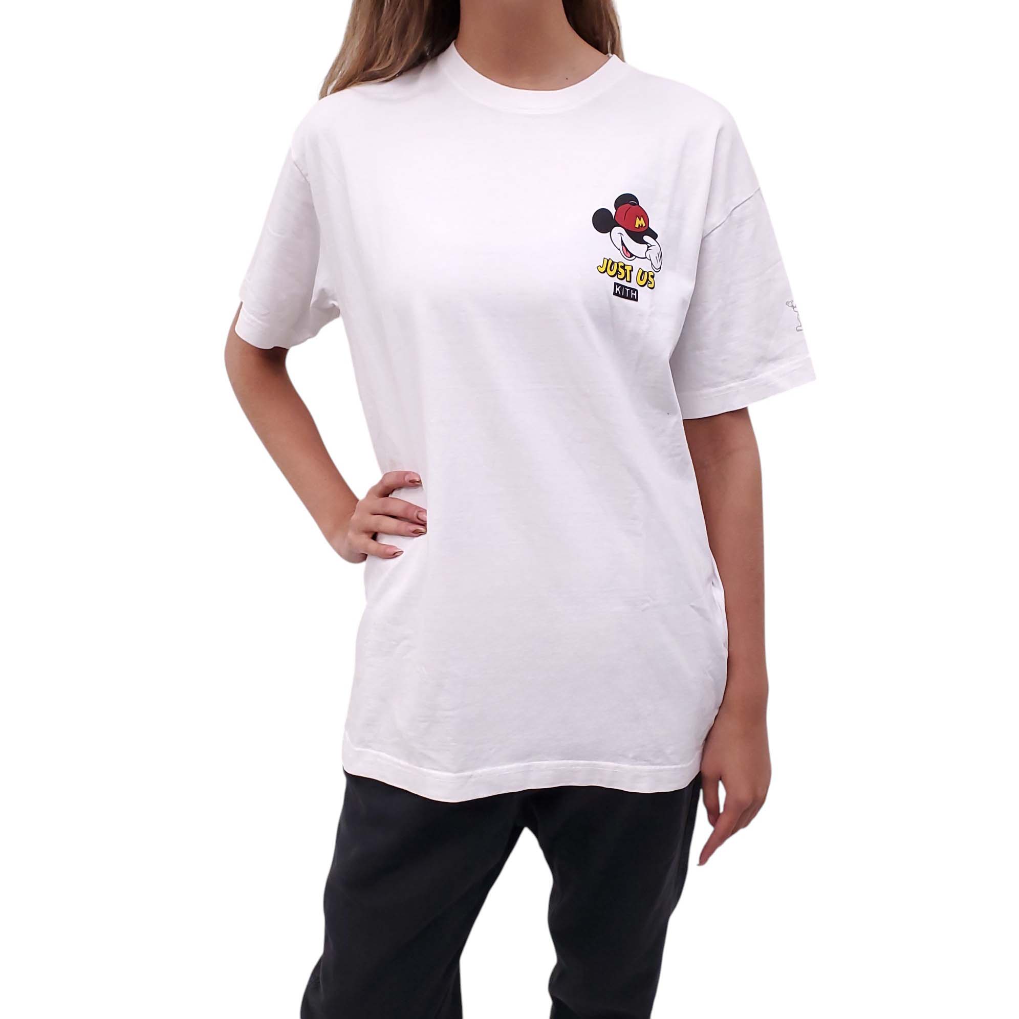 KITH x DISNEY WHITE GRAPHIC T-SHIRT - SIZE S