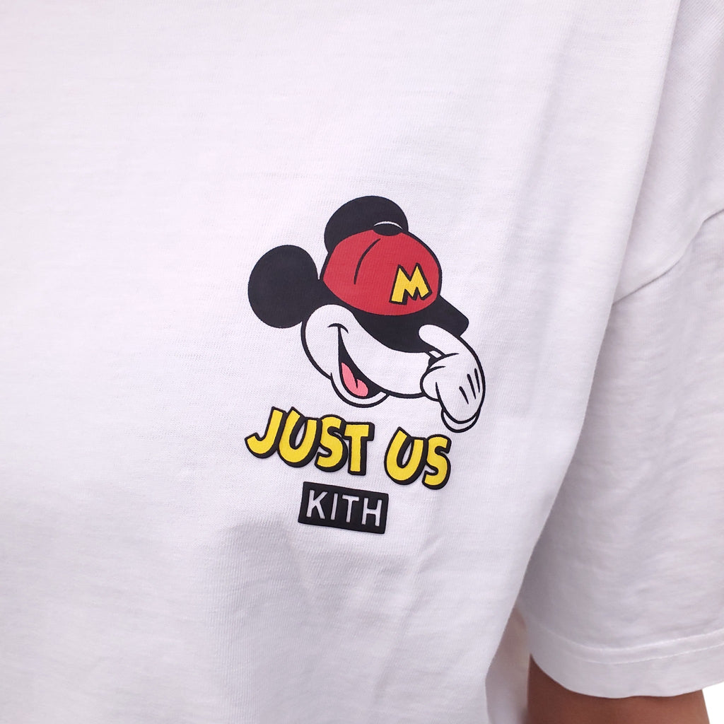 KITH x DISNEY WHITE GRAPHIC T-SHIRT - SIZE S