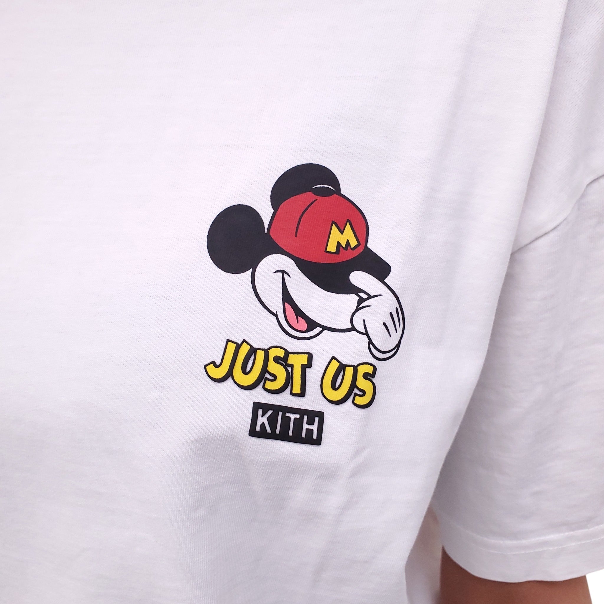 KITH x DISNEY WHITE GRAPHIC T-SHIRT - SIZE S