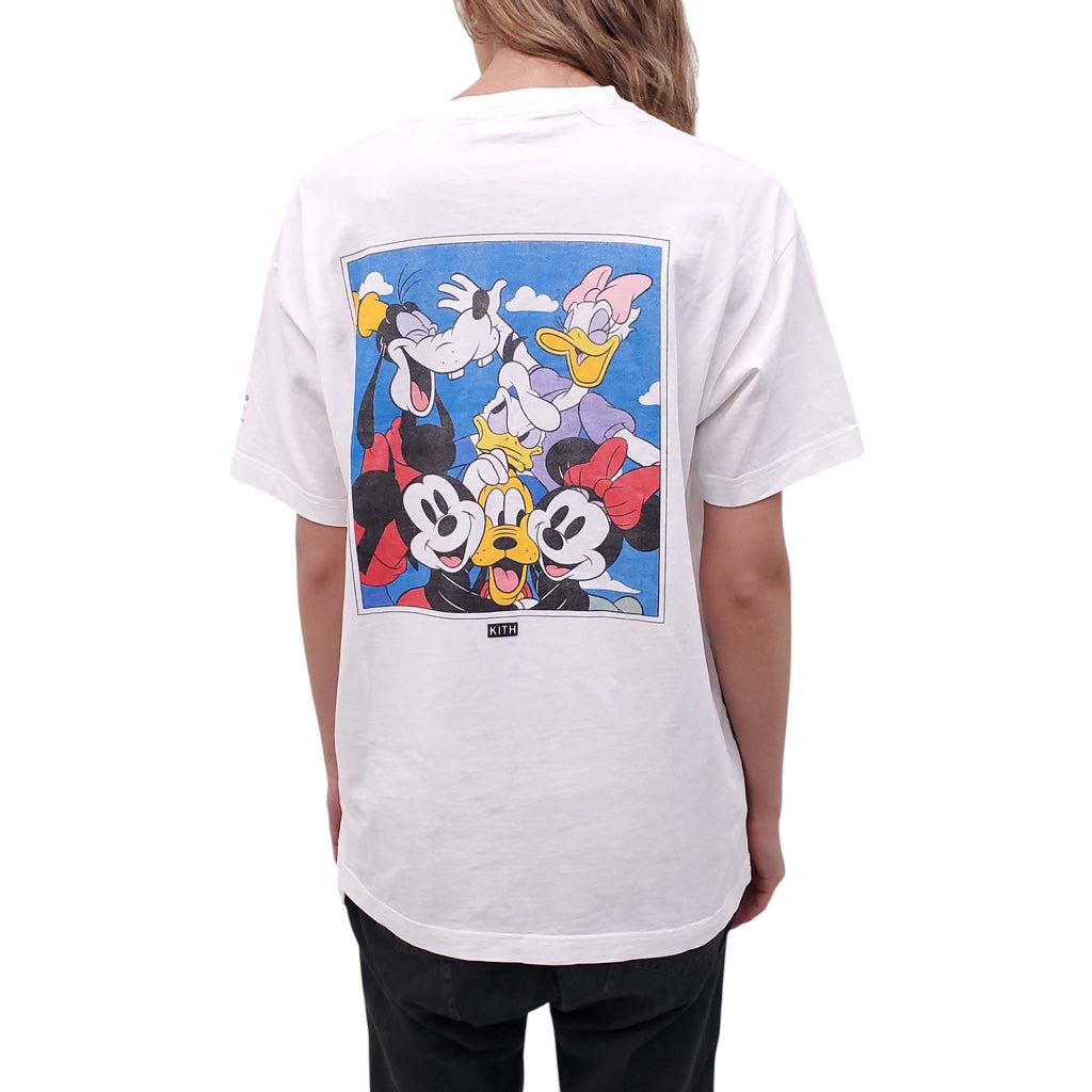 KITH x DISNEY WHITE GRAPHIC T-SHIRT - SIZE S