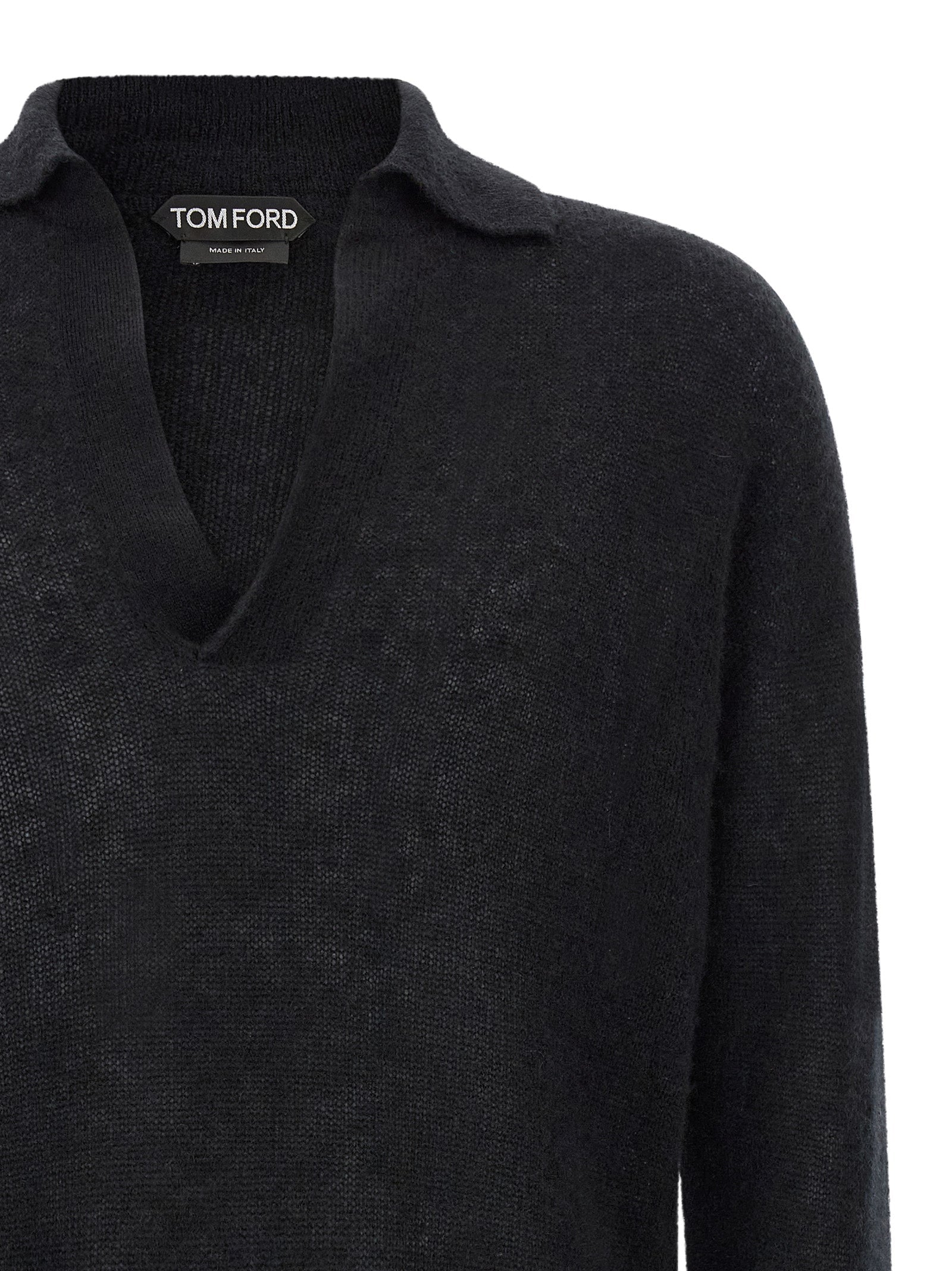 Tom Ford Men Cashmere And Silk Polo Shirt