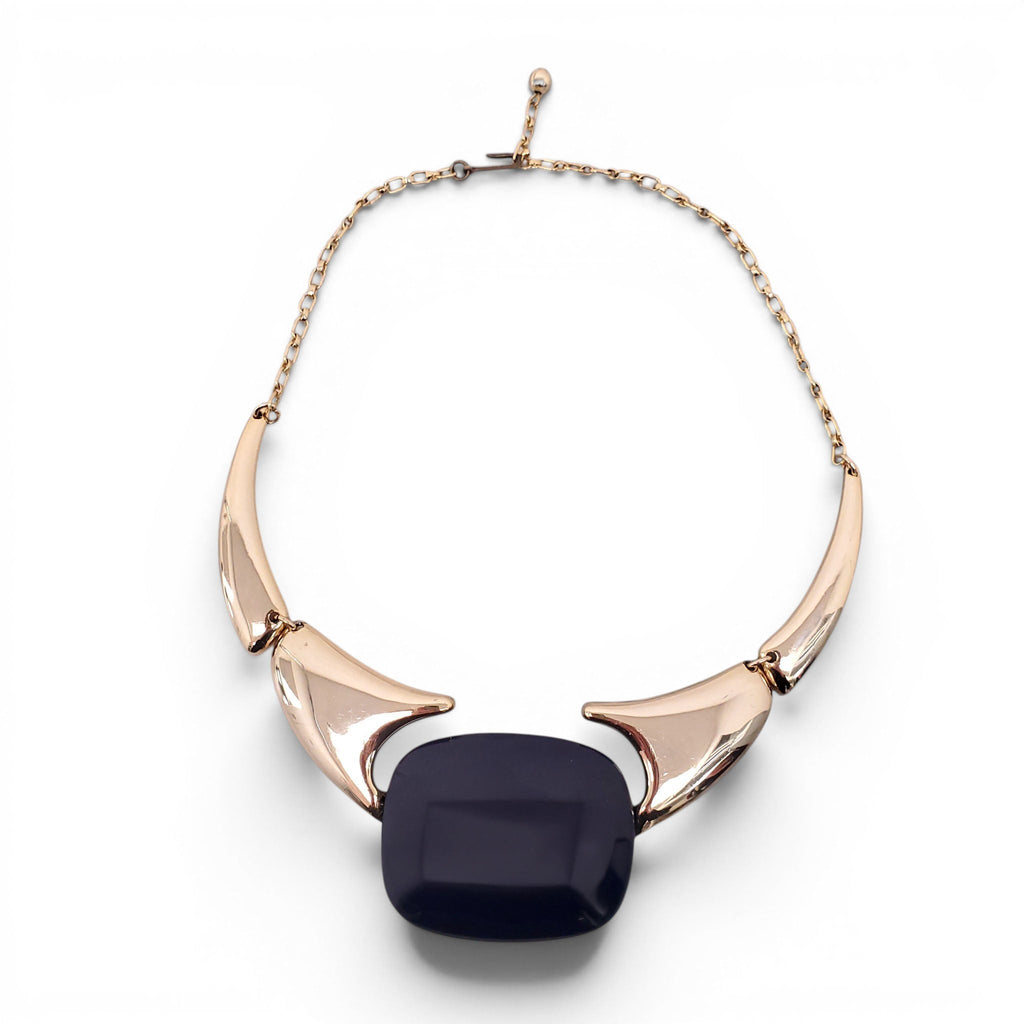 LANVIN VINTAGE GOLD AND BLUE NECKLACE