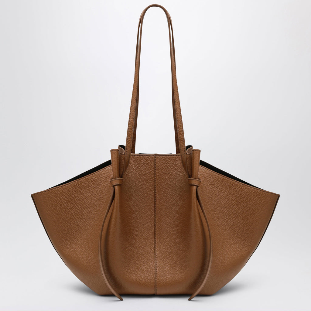 Yuzefi Large Mochi Bag In Hazel Pebble-Grained Leather Women