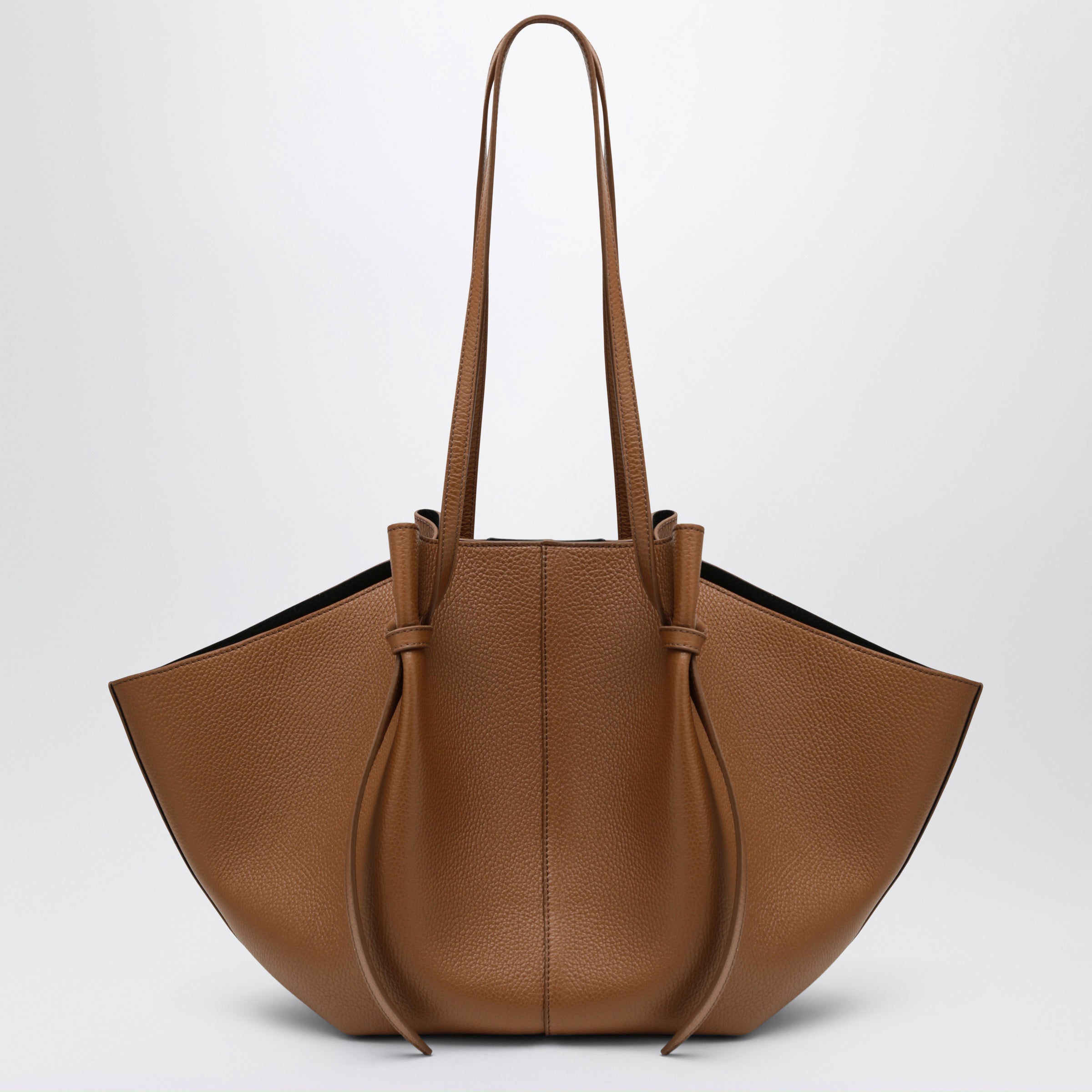 Yuzefi Large Mochi Bag In Hazel Pebble-Grained Leather Women