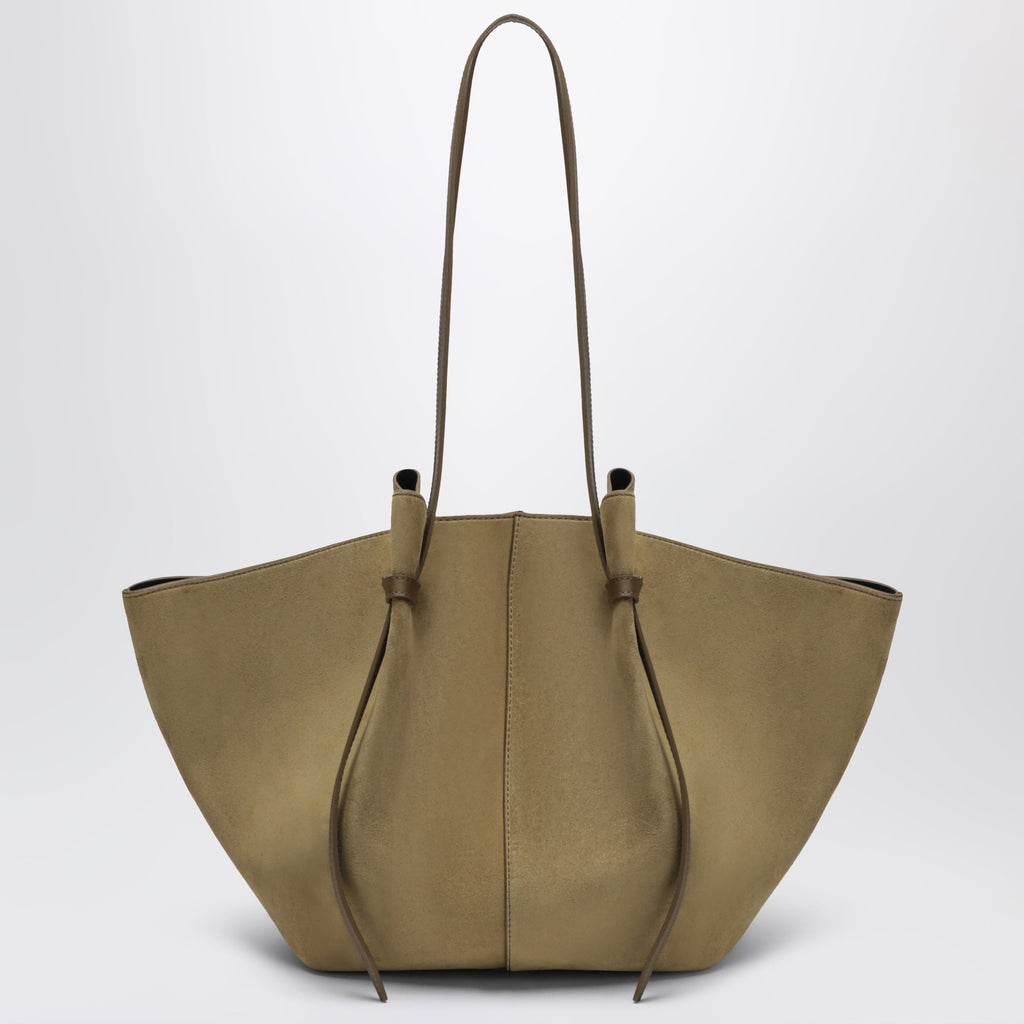 Yuzefi Large Mochi Bag In Fennel Suede Leather Women