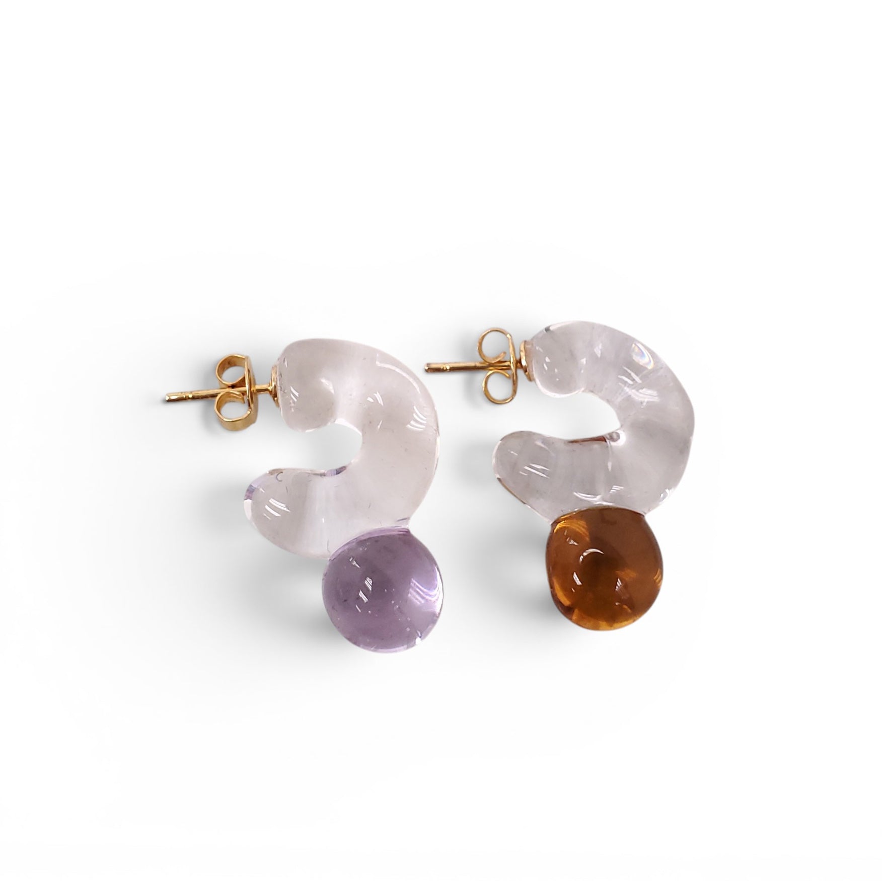 LEVENS JEWELS MINI DROP HOOP EARRINGS