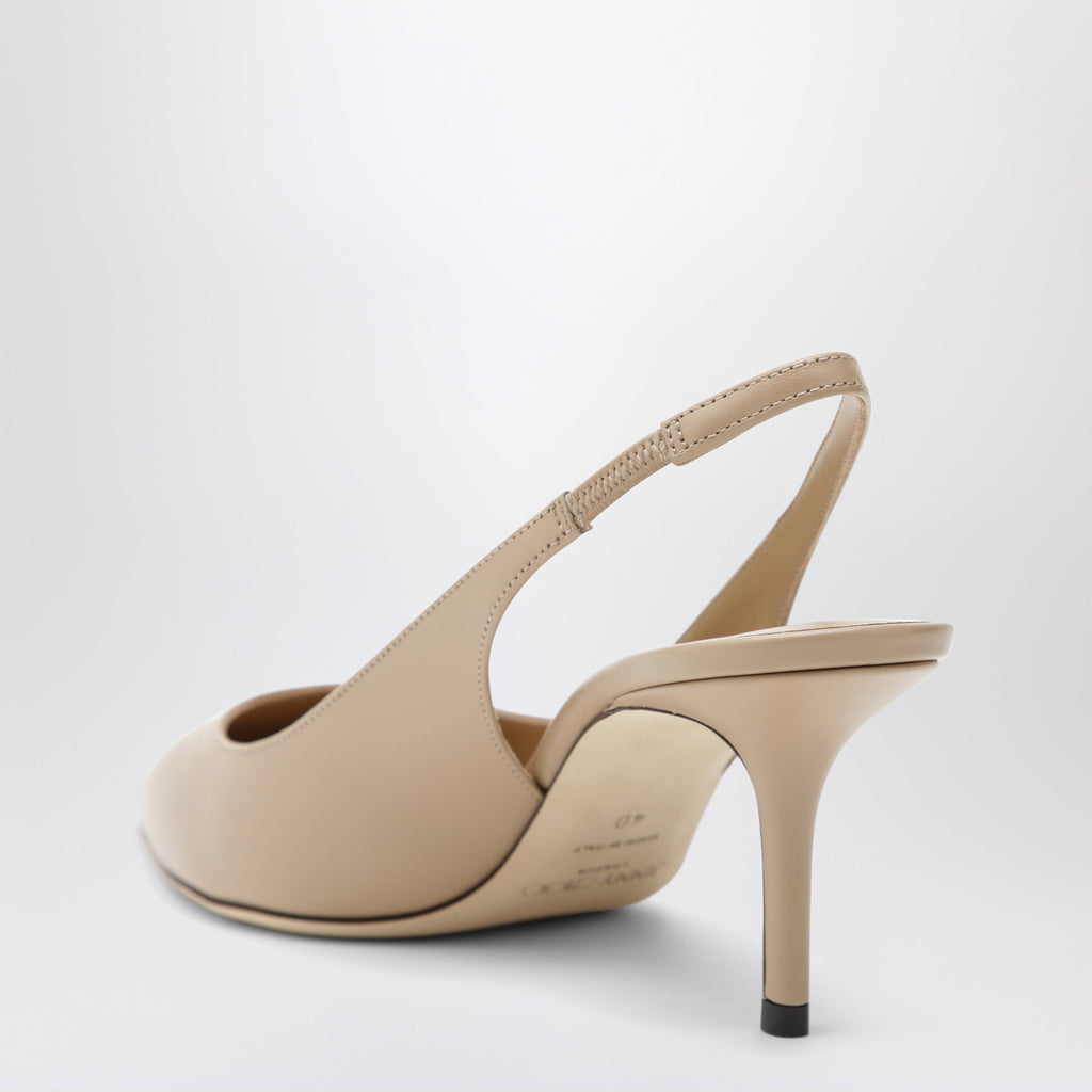 Jimmy Choo Leather Slingbacks With Ankle Strap Women