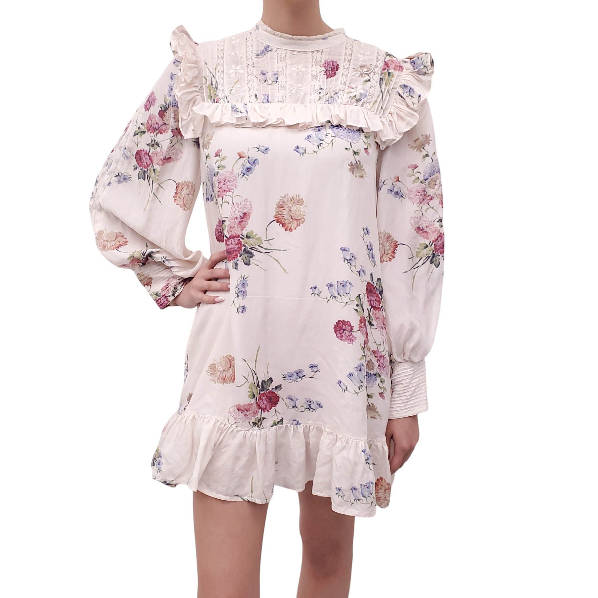 LOVESHACKFANCY FLORAL BABYDOLL DRESS - SIZE 6
