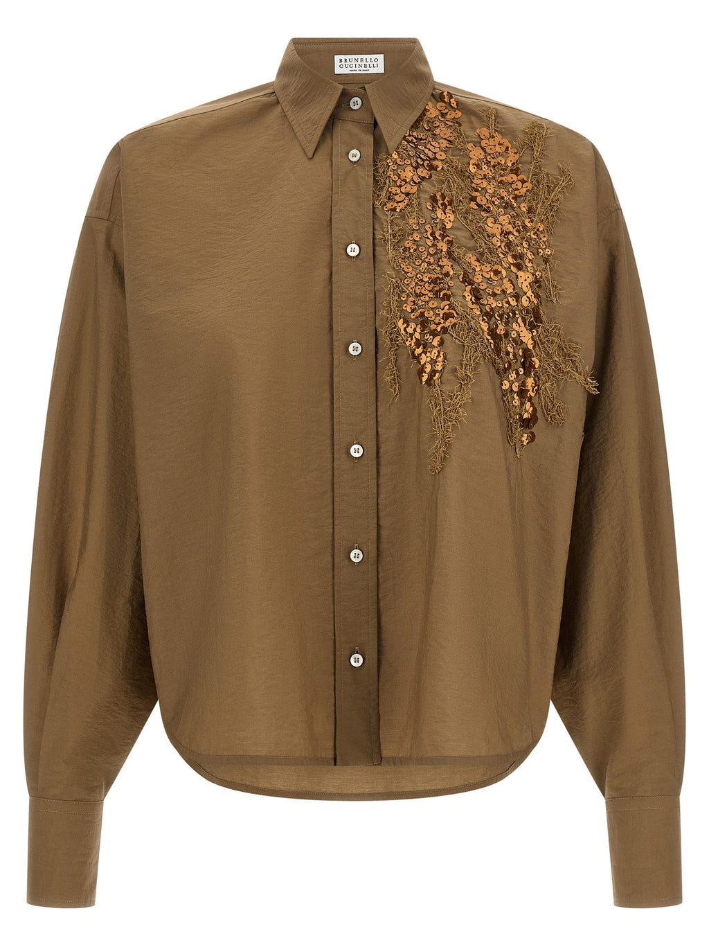 Brunello Cucinelli Women 'Dazzling Seabed Embroidery' Shirt