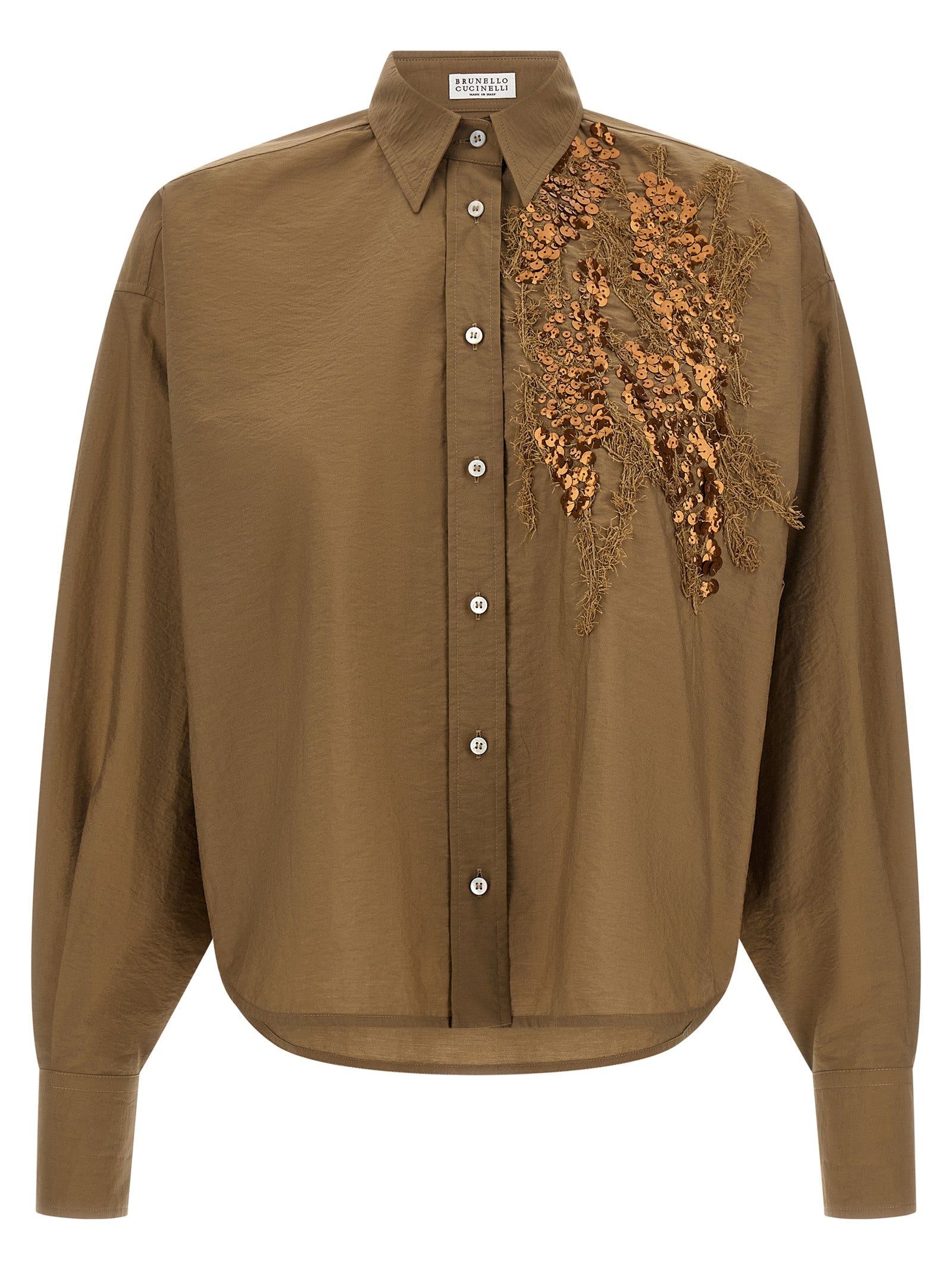 Brunello Cucinelli Women 'Dazzling Seabed Embroidery' Shirt