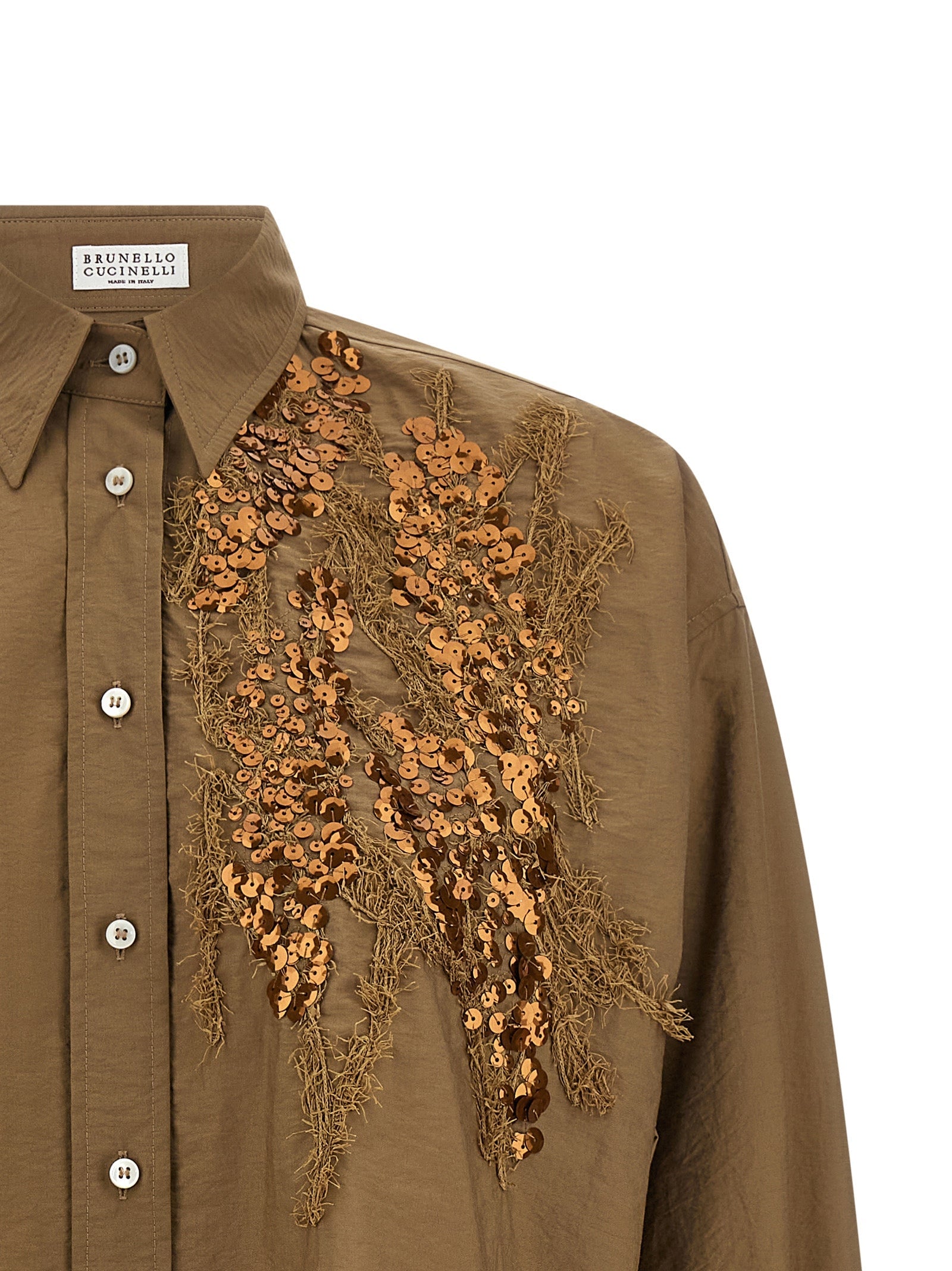 Brunello Cucinelli Women 'Dazzling Seabed Embroidery' Shirt