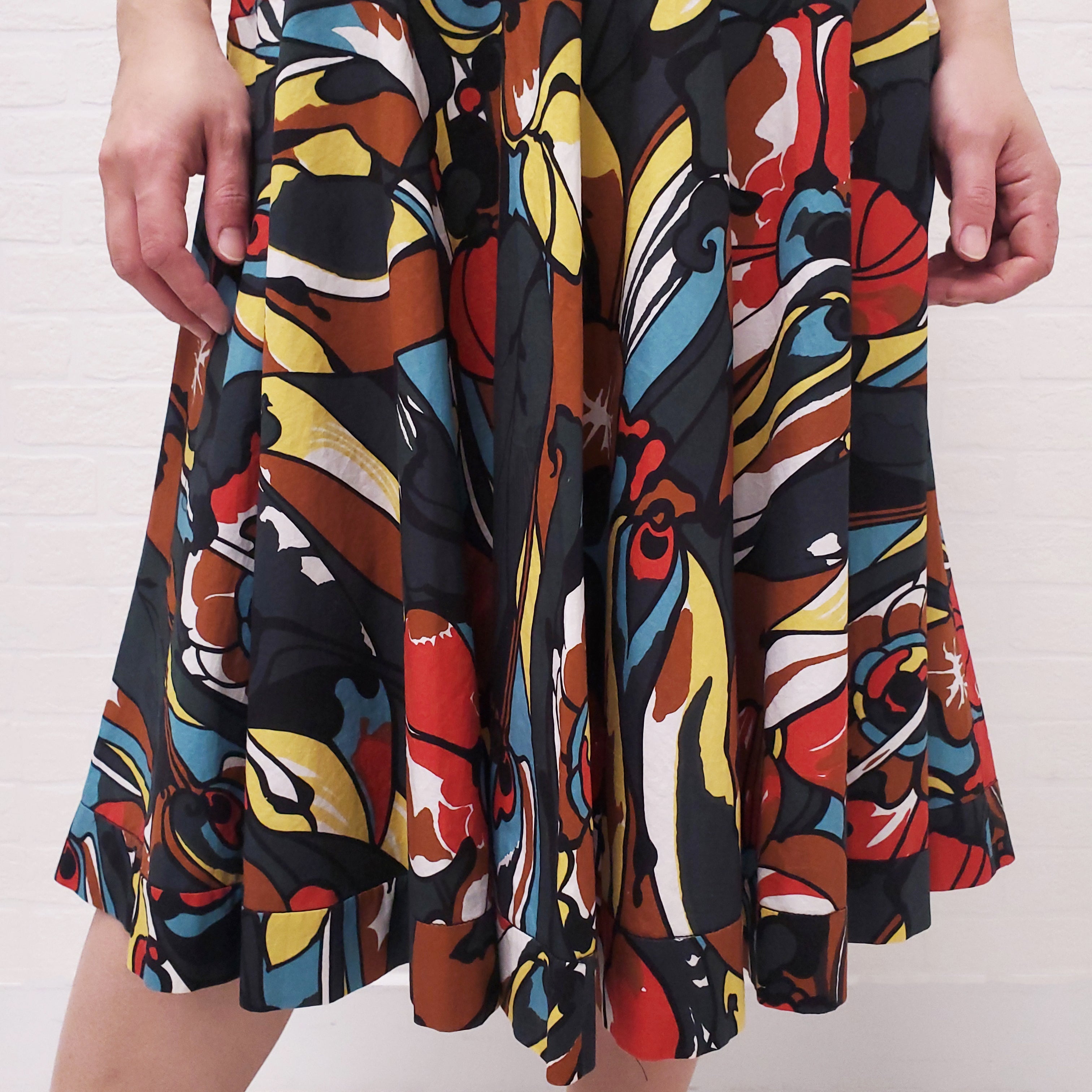 MARNI FLORAL PATTERNED COTTON DRESS - SIZE 44