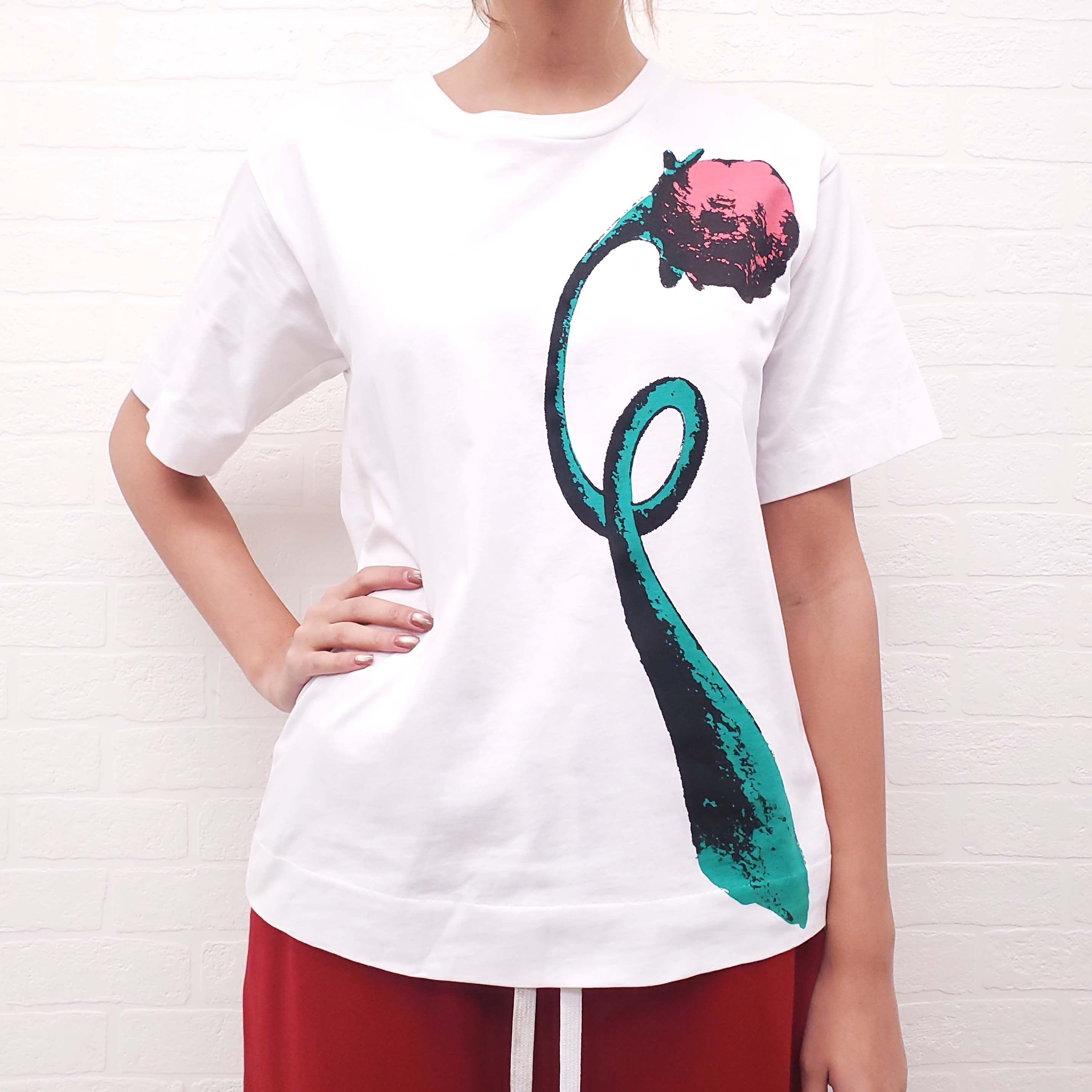 MARNI X BRUNO BONETTO FLOWER T-SHIRT - SIZE 40