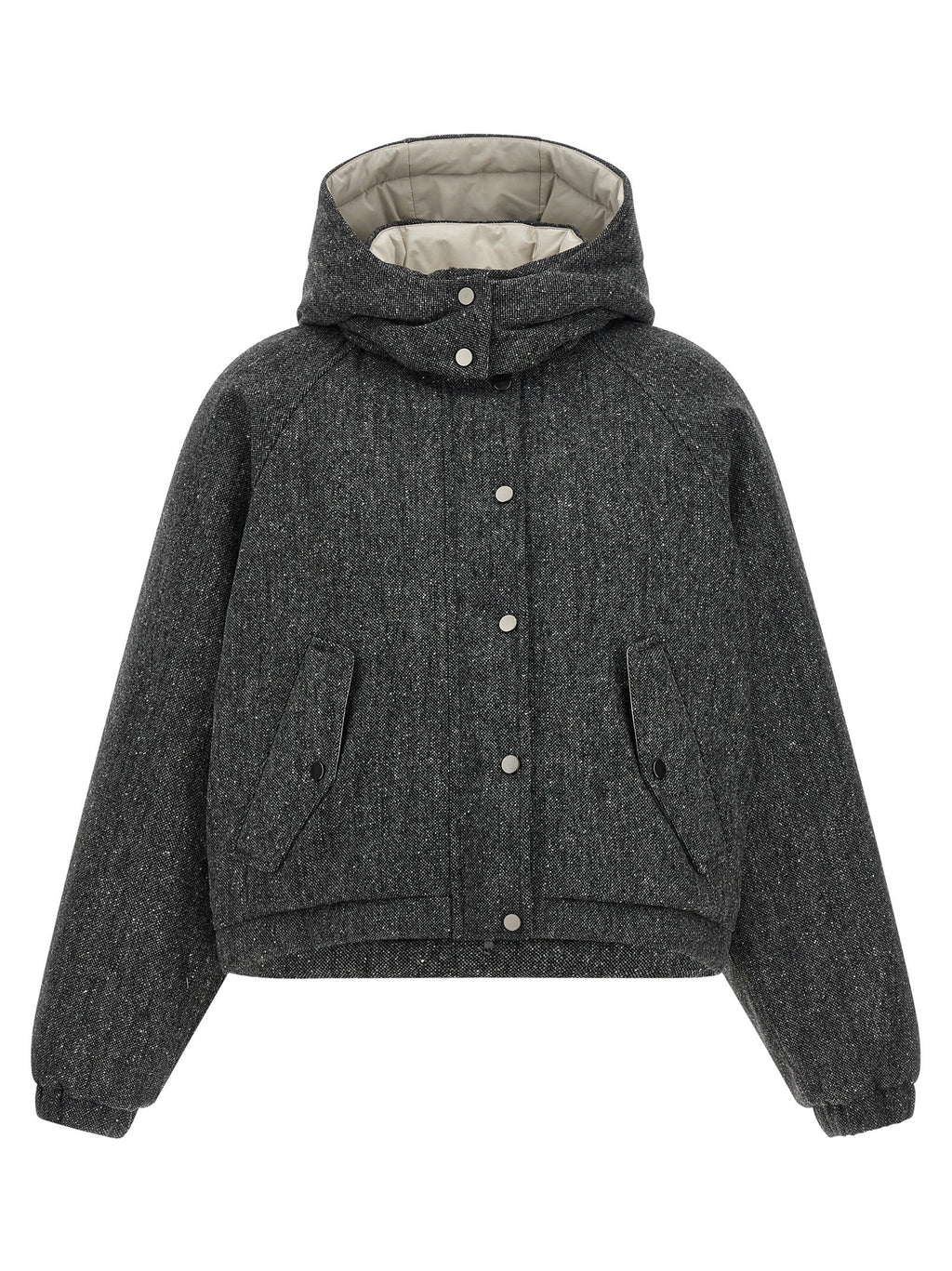 Brunello Cucinelli Women 'Shiny Zipper Pull' Down Jacket