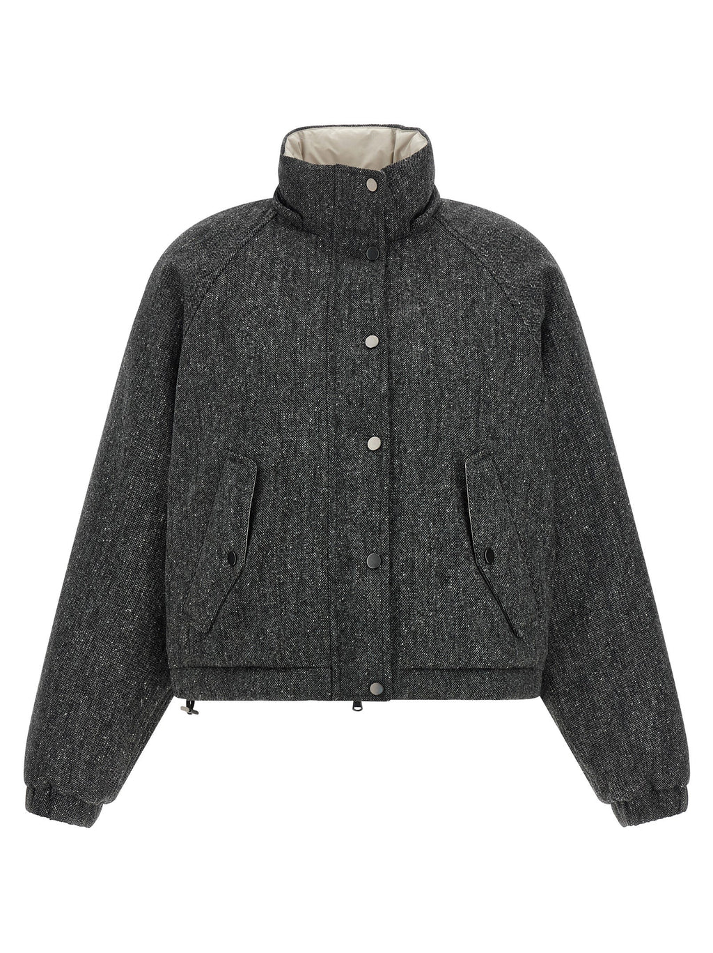 Brunello Cucinelli Women 'Shiny Zipper Pull' Down Jacket