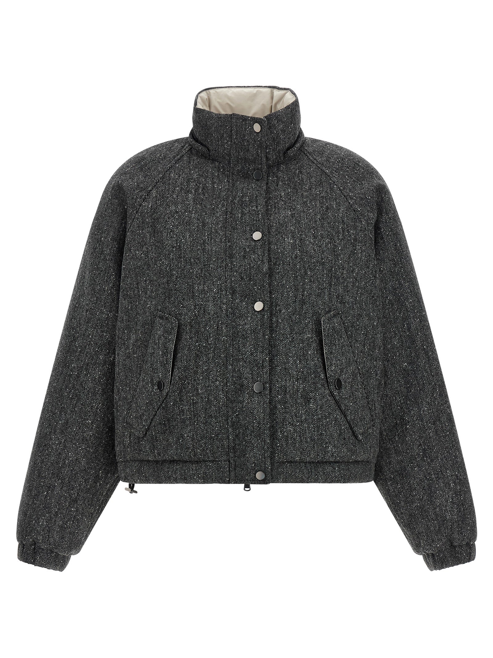 Brunello Cucinelli Women 'Shiny Zipper Pull' Down Jacket