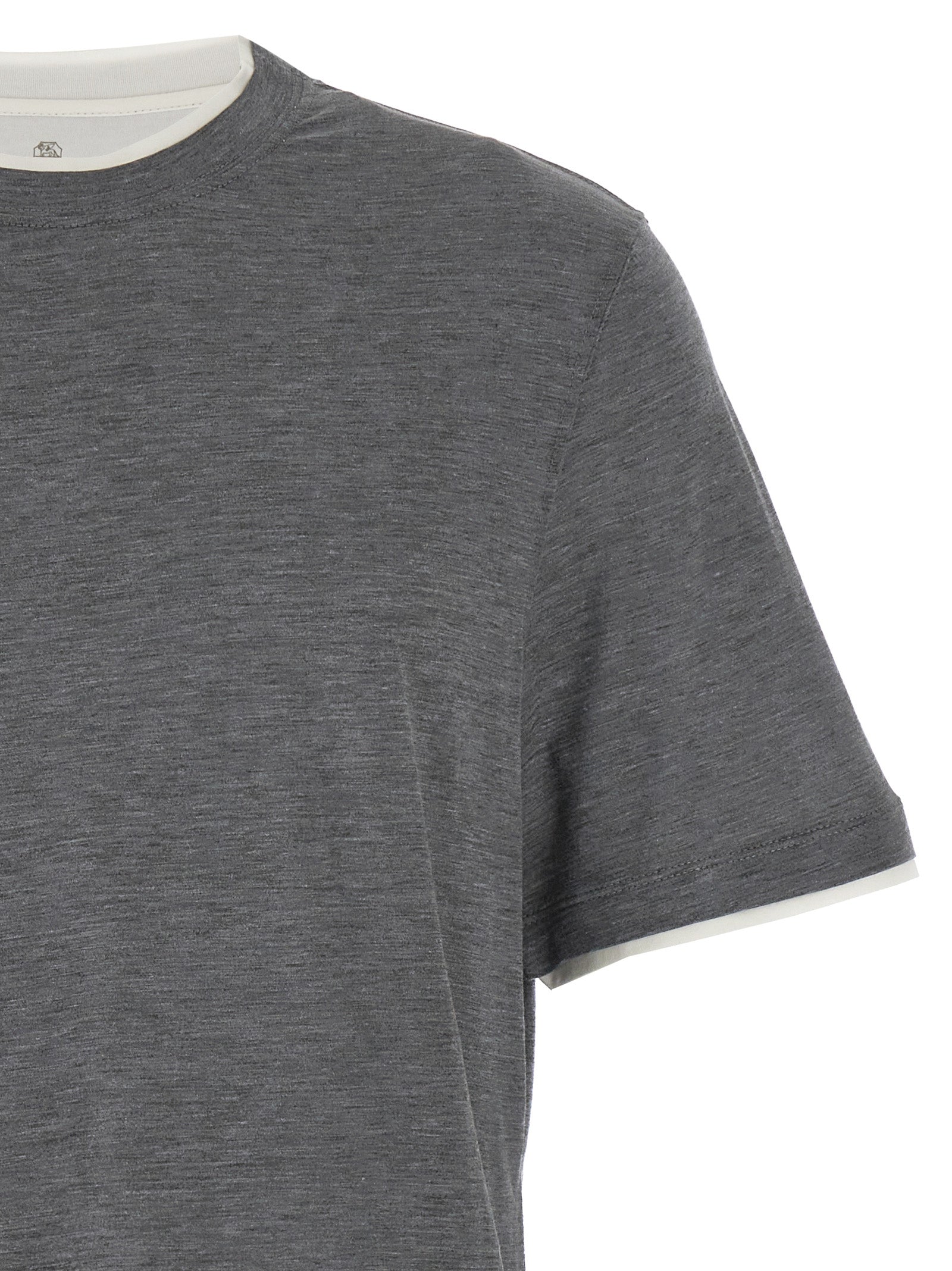 Brunello Cucinelli Men Layered T-Shirt