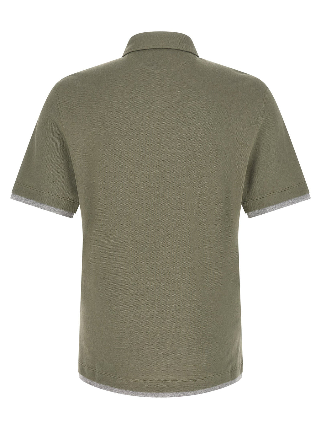 Brunello Cucinelli Men 'Faux Layering' Polo Shirt