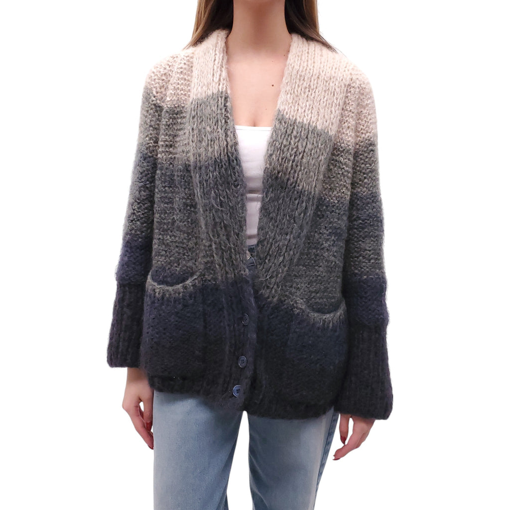 MES DEMOISELLES OMBRE OVERSIZED CARDIGAN - SIZE 1 (S)