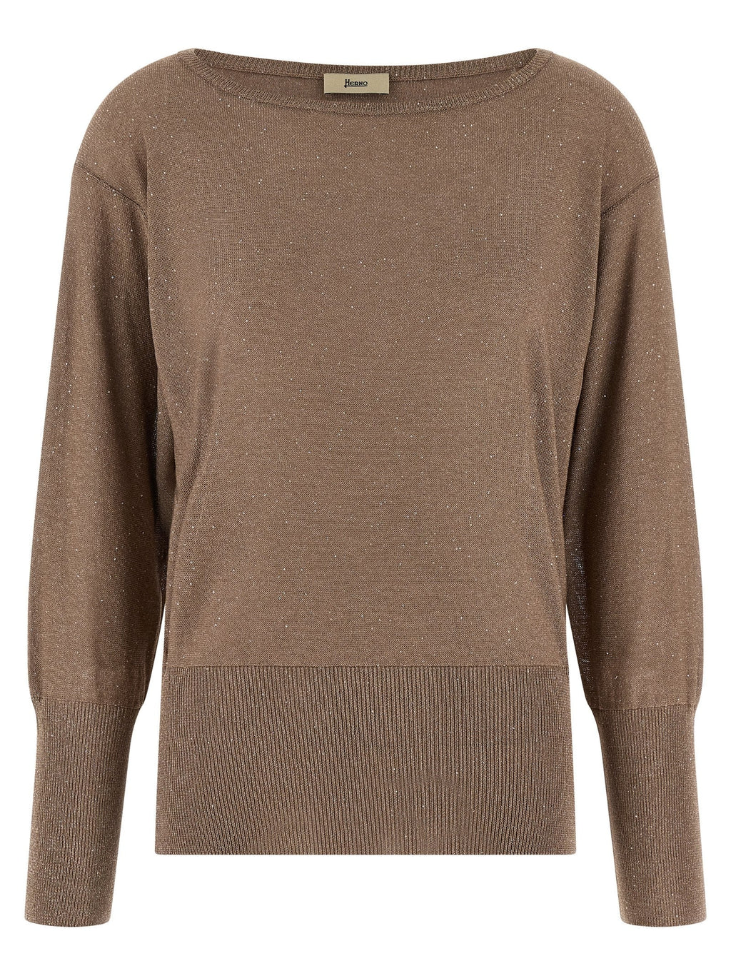 Herno Women Lamé And Sequin Yarn Sweater