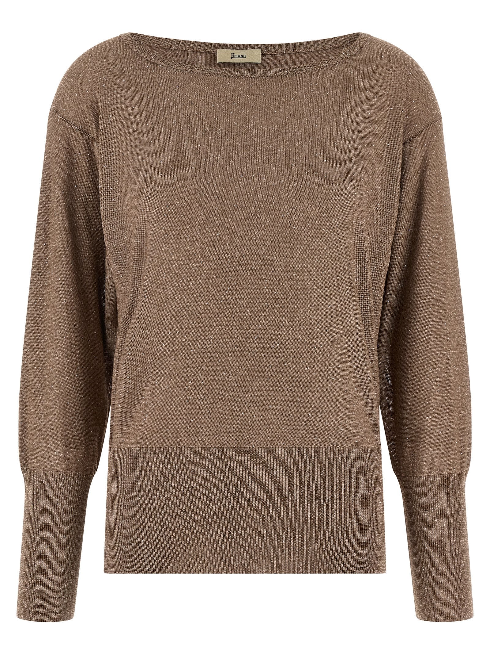 Herno Women Lamé And Sequin Yarn Sweater