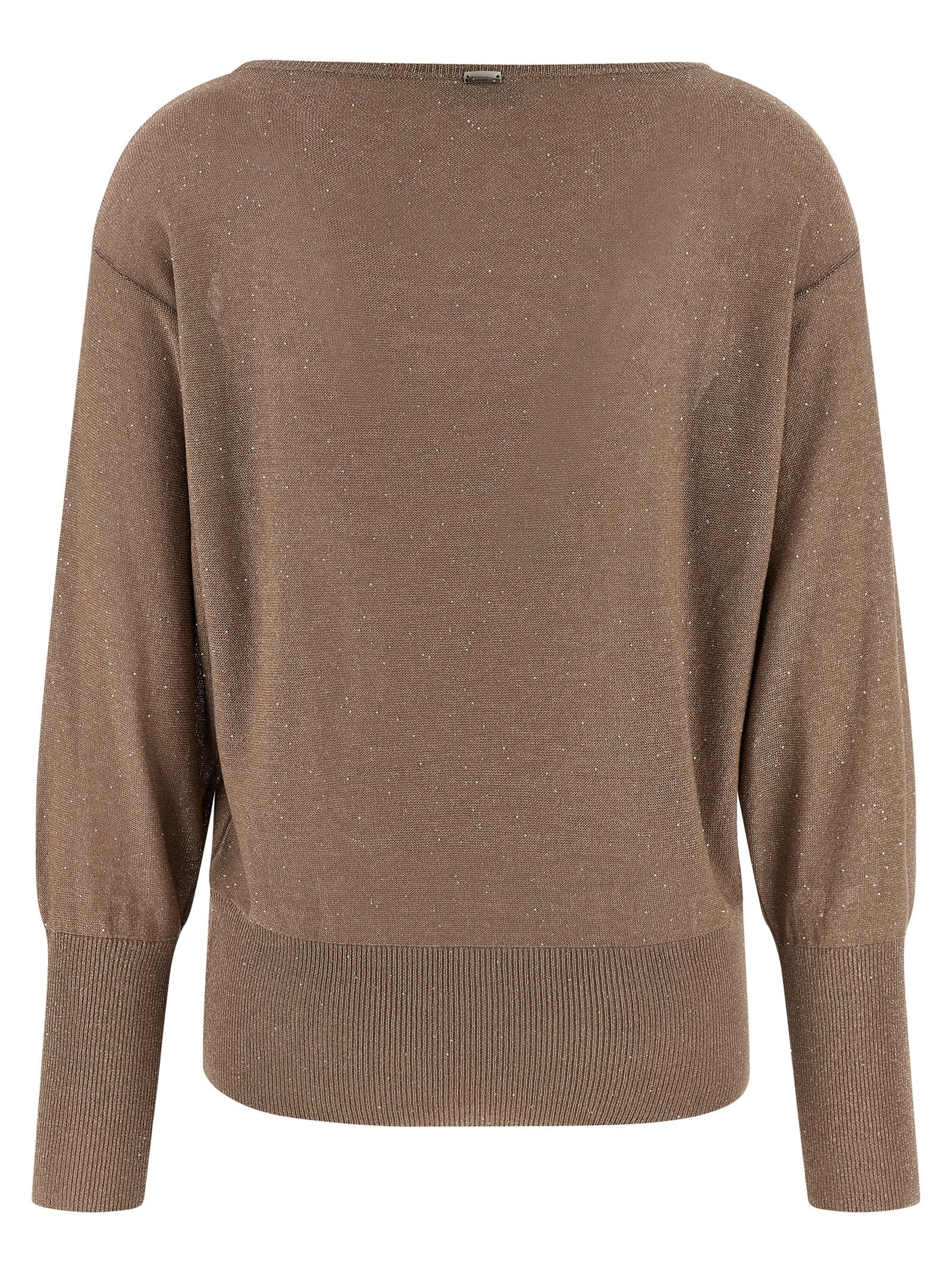 Herno Women Lamé And Sequin Yarn Sweater