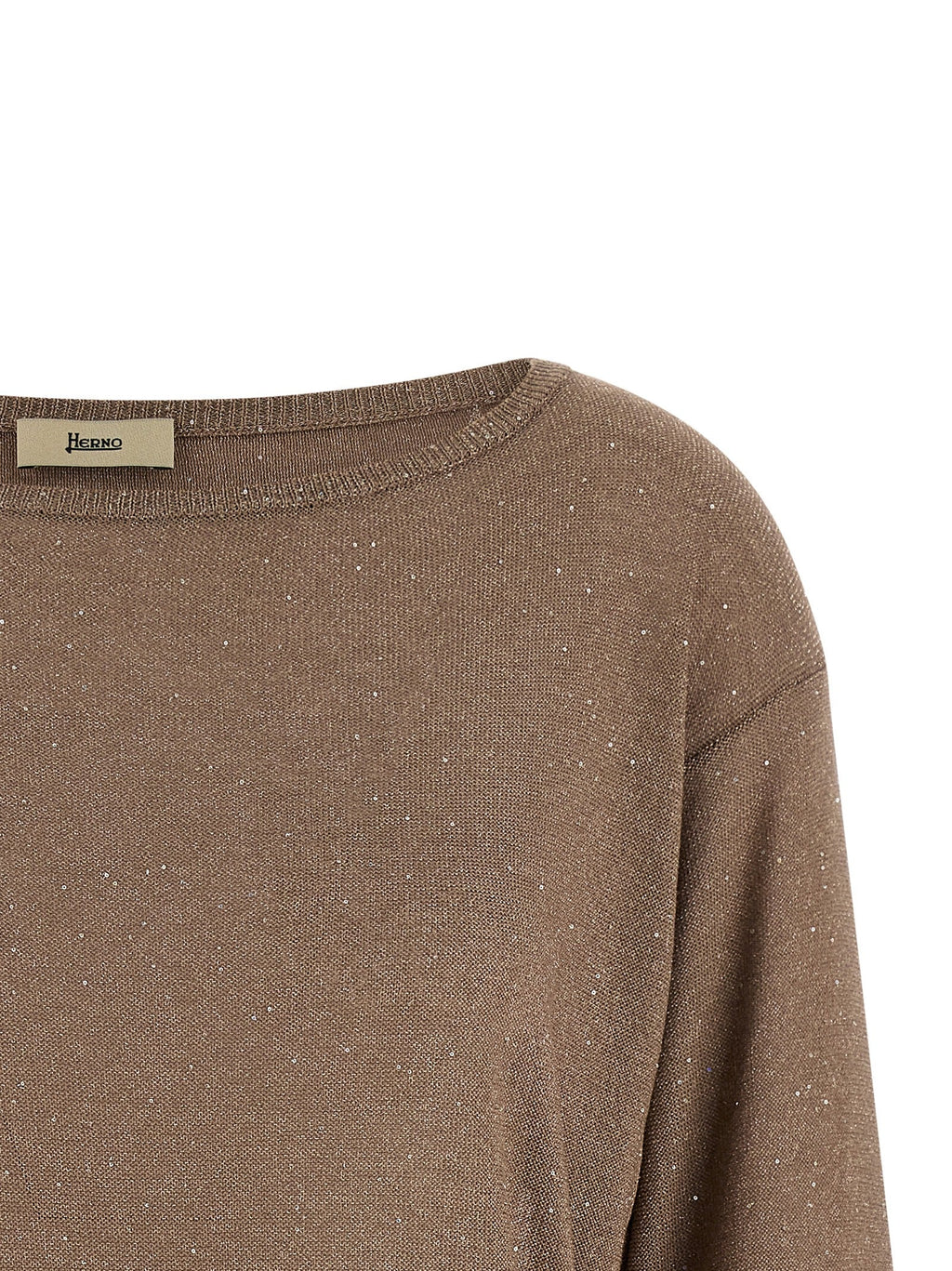 Herno Women Lamé And Sequin Yarn Sweater