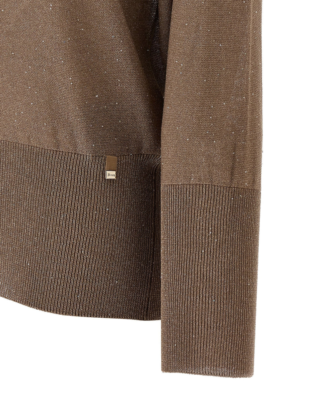 Herno Women Lamé And Sequin Yarn Sweater