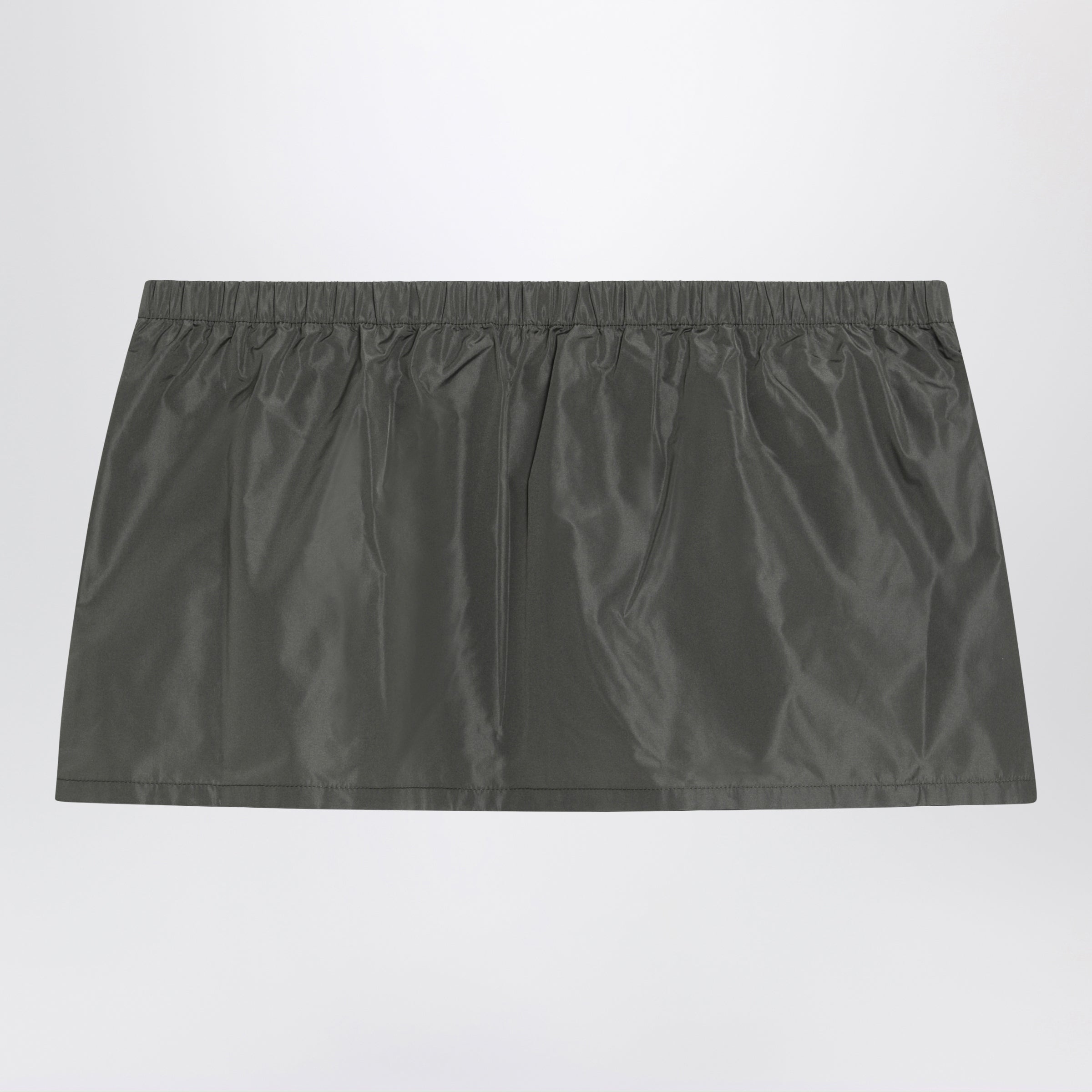 Miu Miu Tela Tec Miniskirt With Front Pocket Women