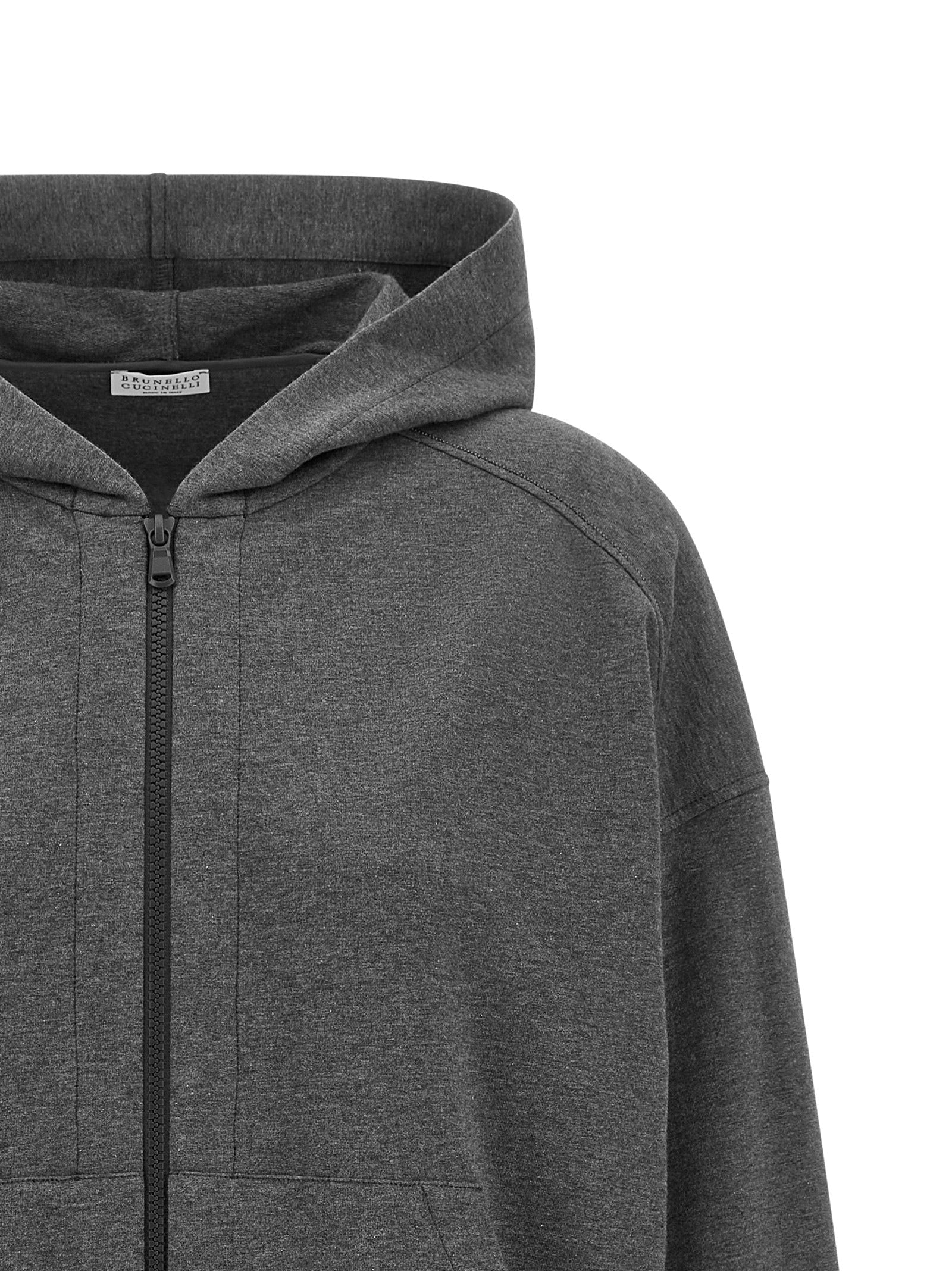 Brunello Cucinelli Women 'Shiny Trims' Hoodie