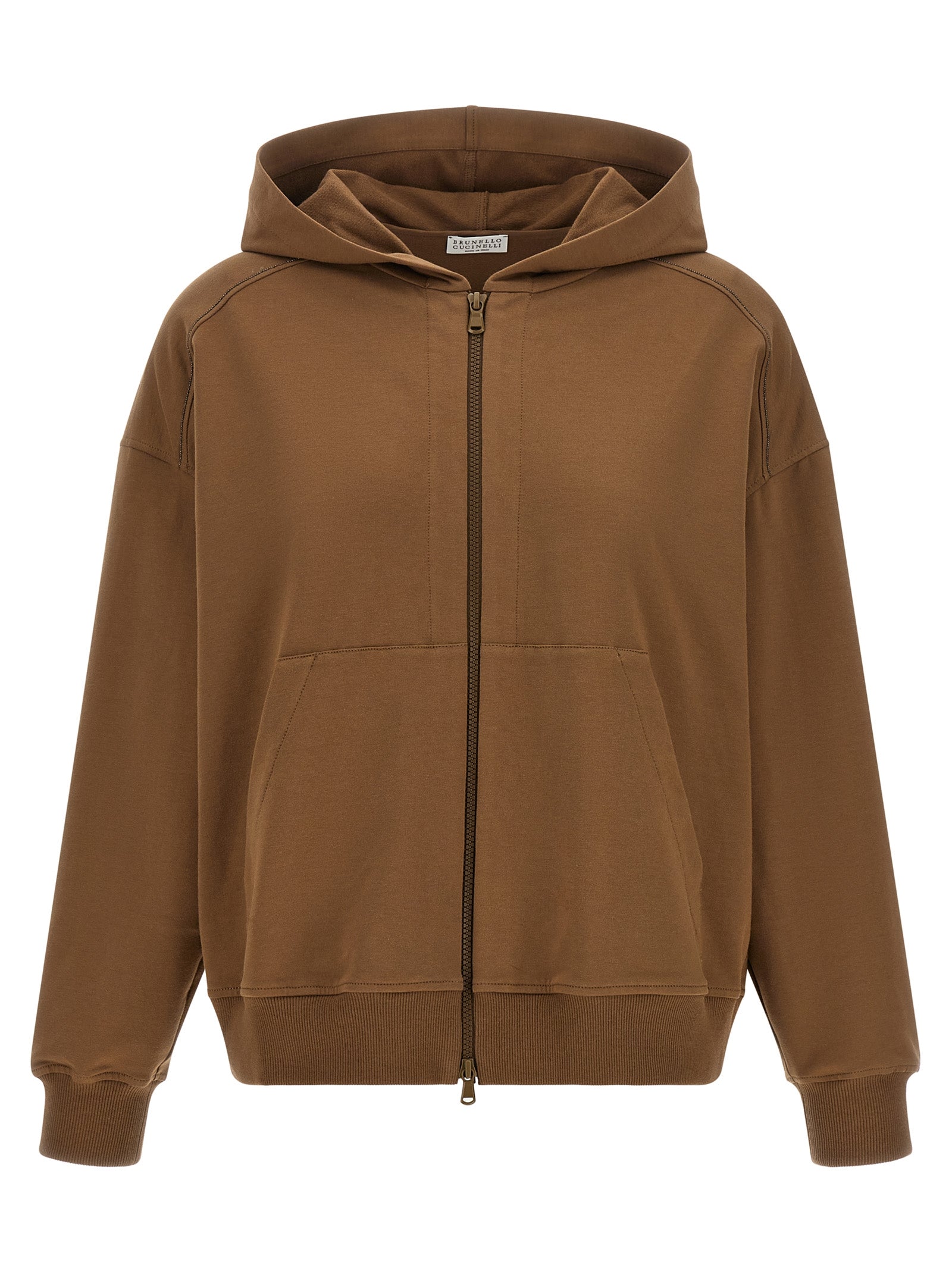 Brunello Cucinelli Women 'Shiny Trims' Hoodie