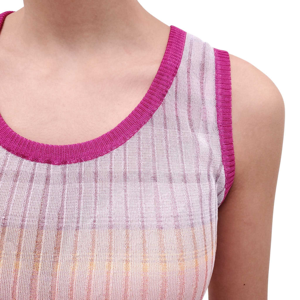 MISSONI RIBBED OMBRE TANK TOP - SIZE 44