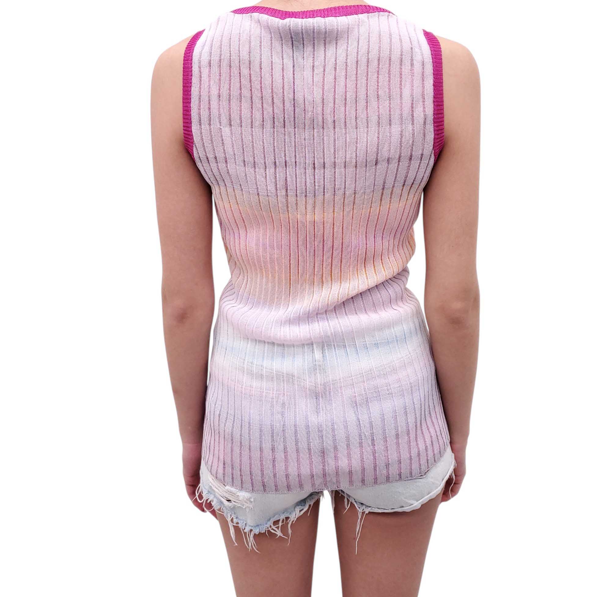 MISSONI RIBBED OMBRE TANK TOP - SIZE 44