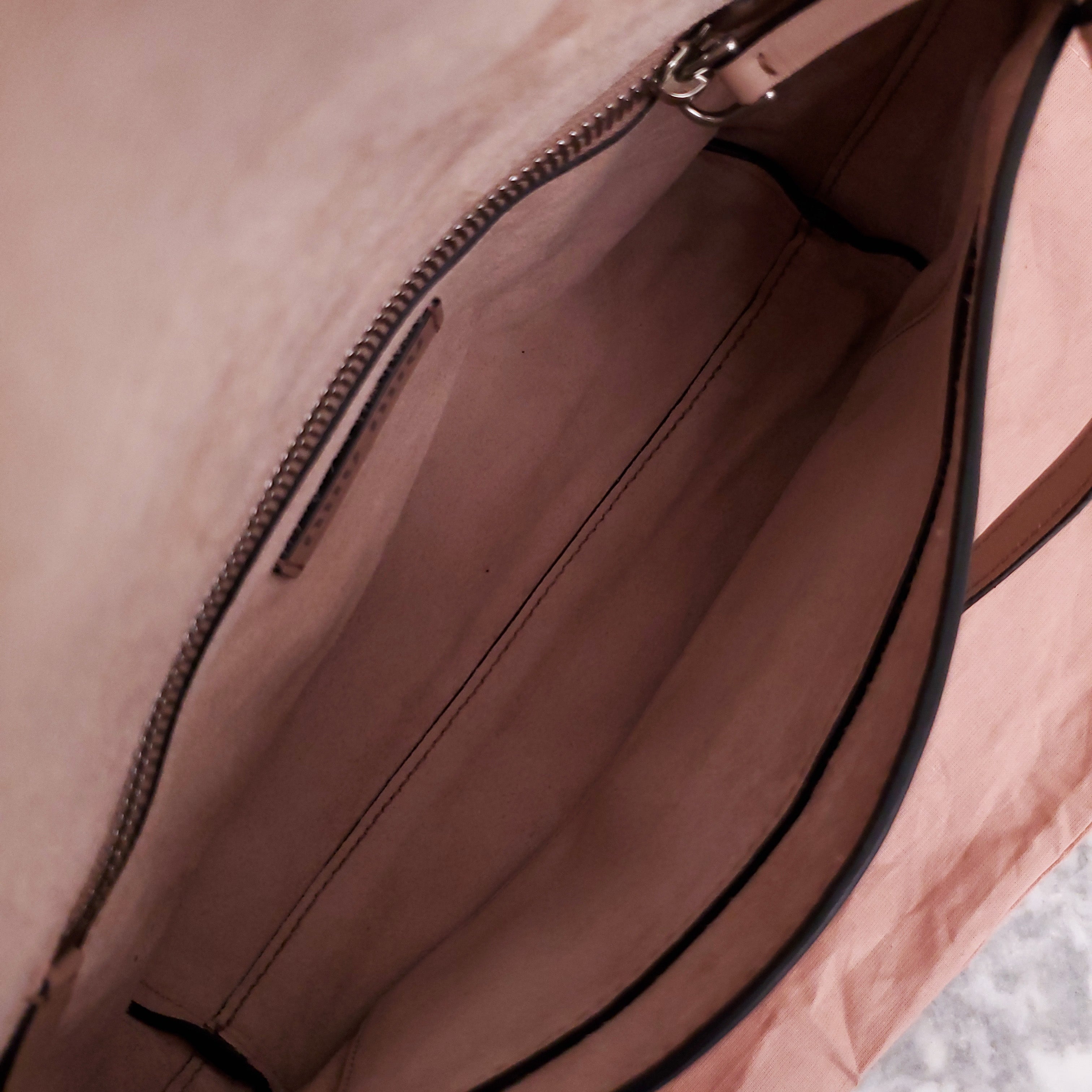 MIU MIU LOGO LEATHER CROSSBODY SATCHEL