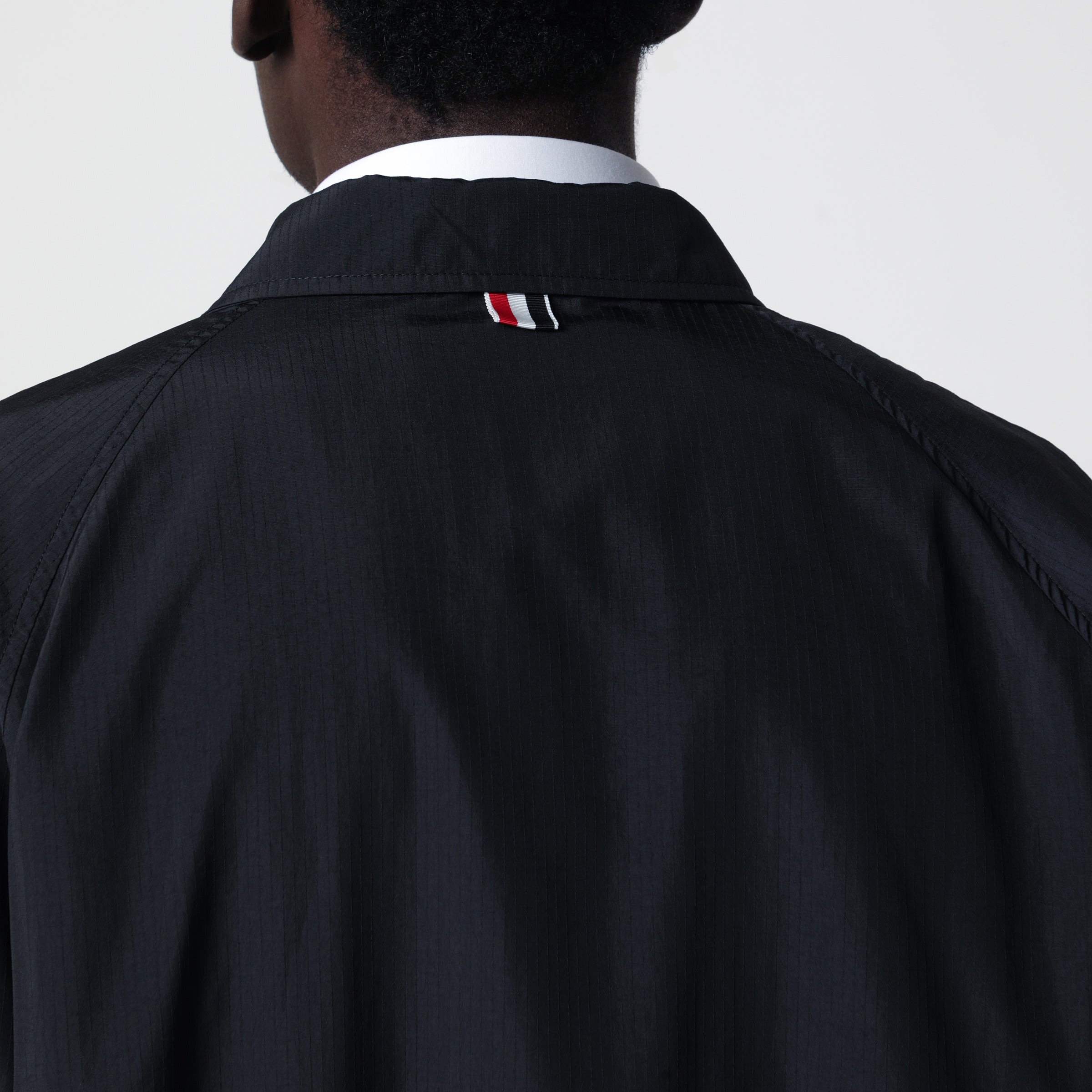 Thom Browne Lightweight Navy Blue Zip-Up Jacket Men