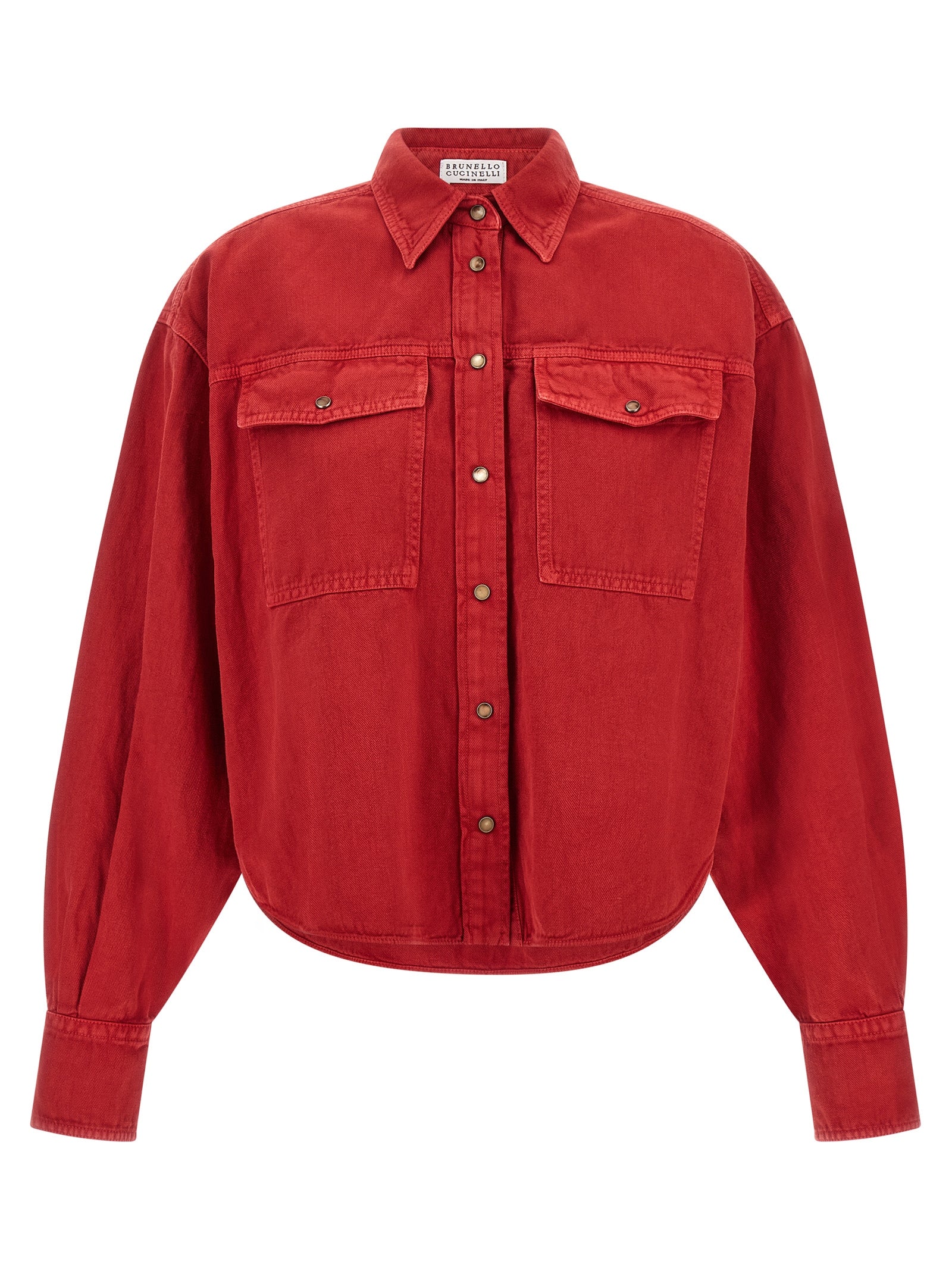 Brunello Cucinelli Women Cotton And Linen Shirt