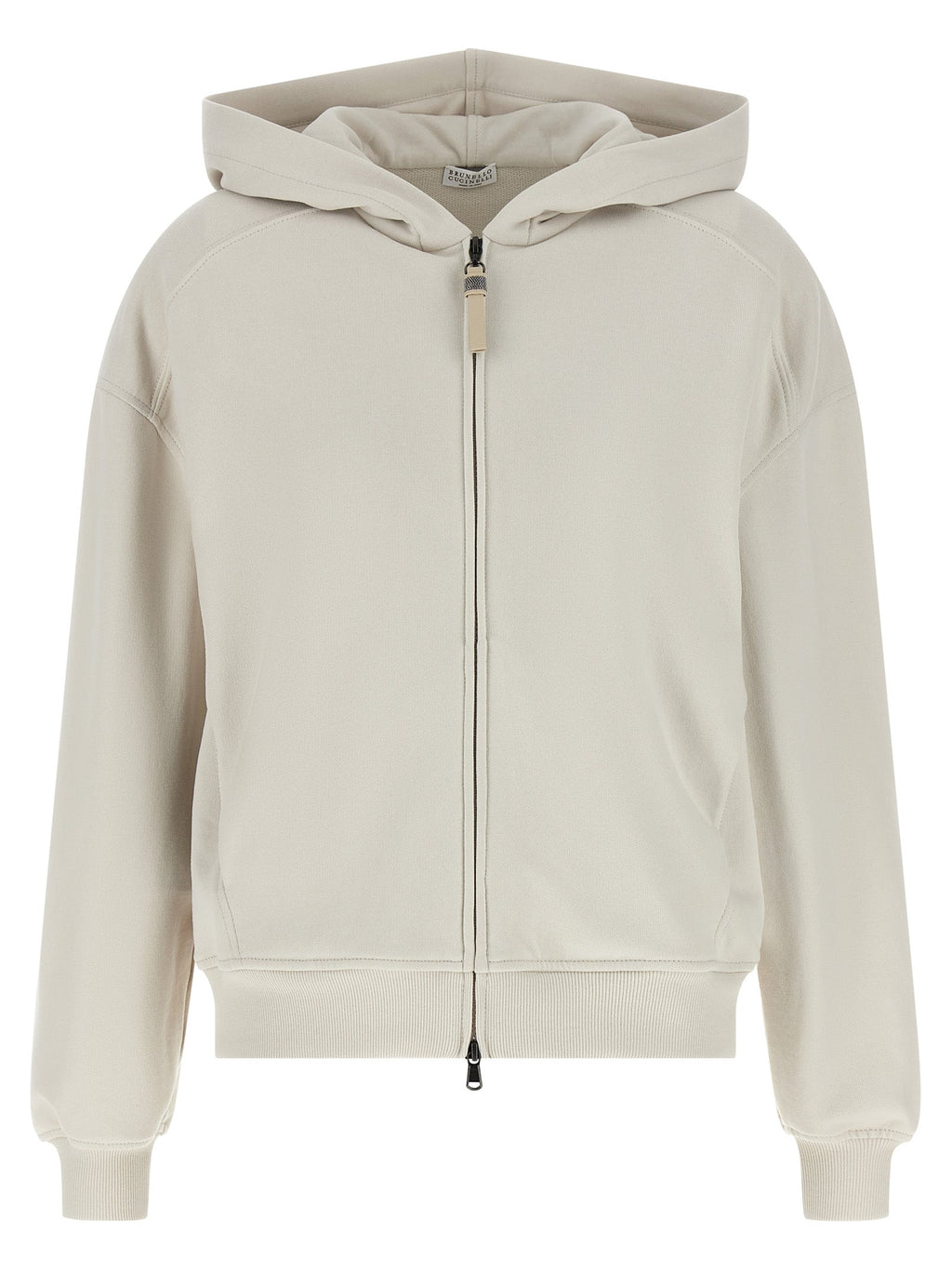 Brunello Cucinelli Women 'Shiny Zipper Pull' Hoodie