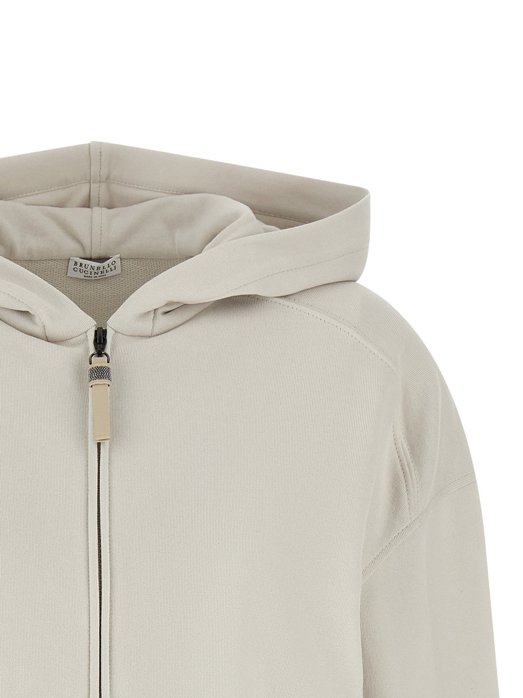 Brunello Cucinelli Women 'Shiny Zipper Pull' Hoodie