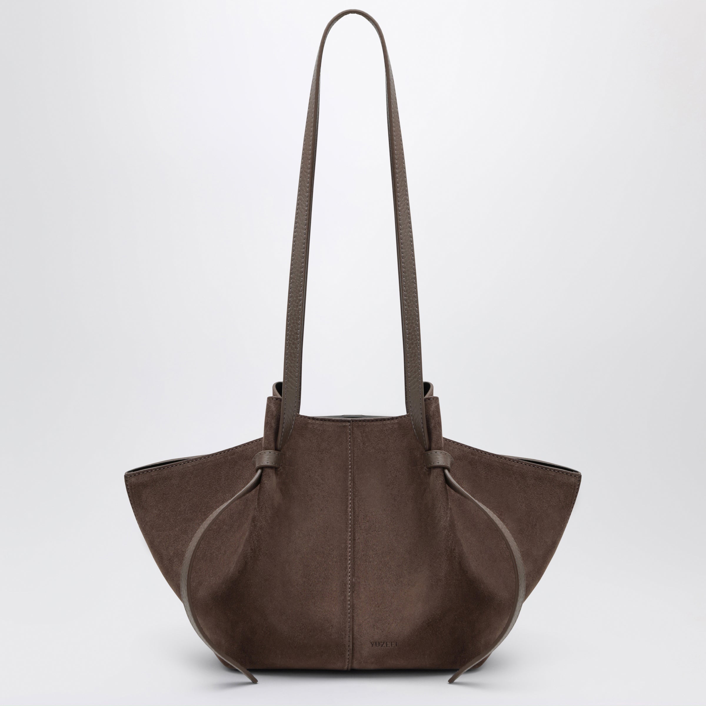 Yuzefi Mochi Bag In Nutmeg Suede Leather Women