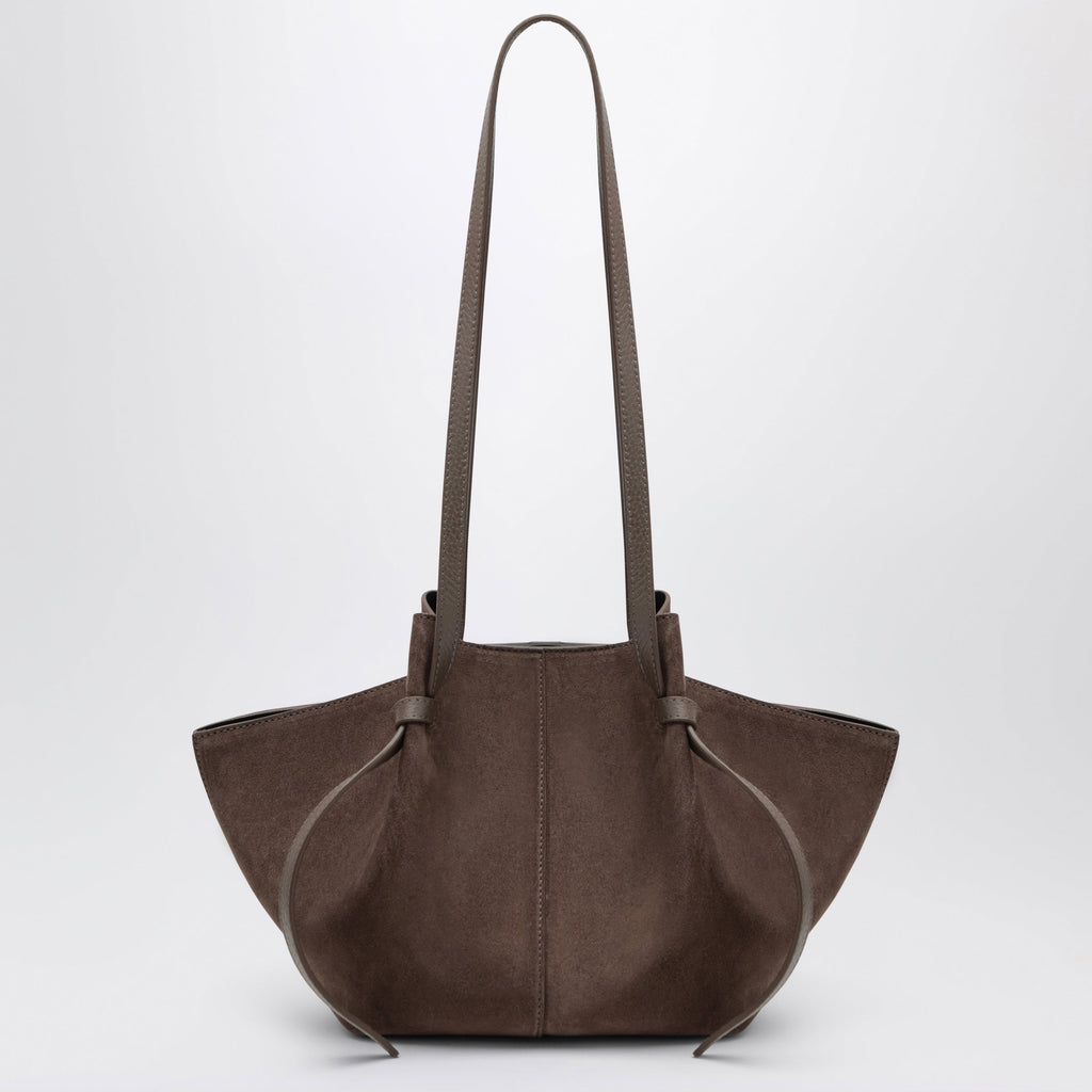 Yuzefi Mochi Bag In Nutmeg Suede Leather Women