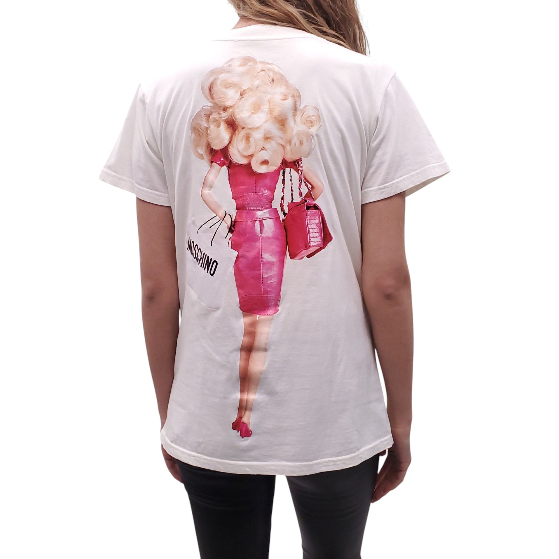 MOSCHINO COUTURE BARBIE GRAPHIC T-SHIRT - SIZE S