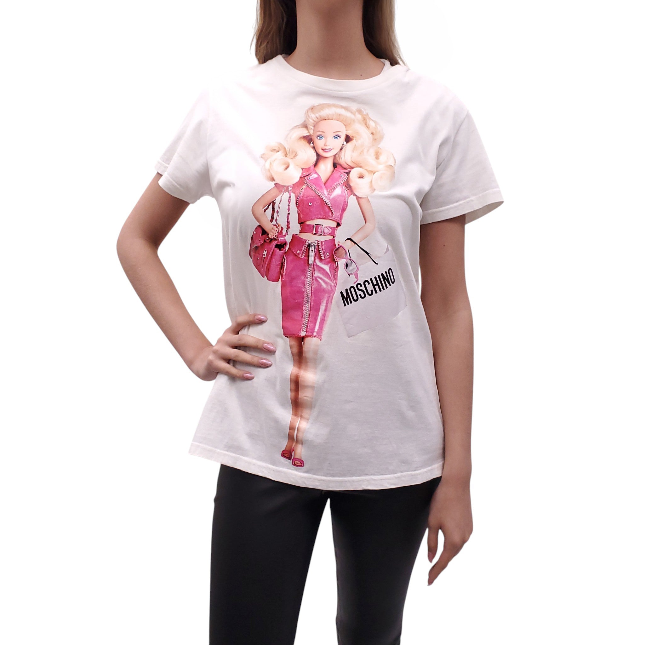 MOSCHINO COUTURE BARBIE GRAPHIC T-SHIRT - SIZE S