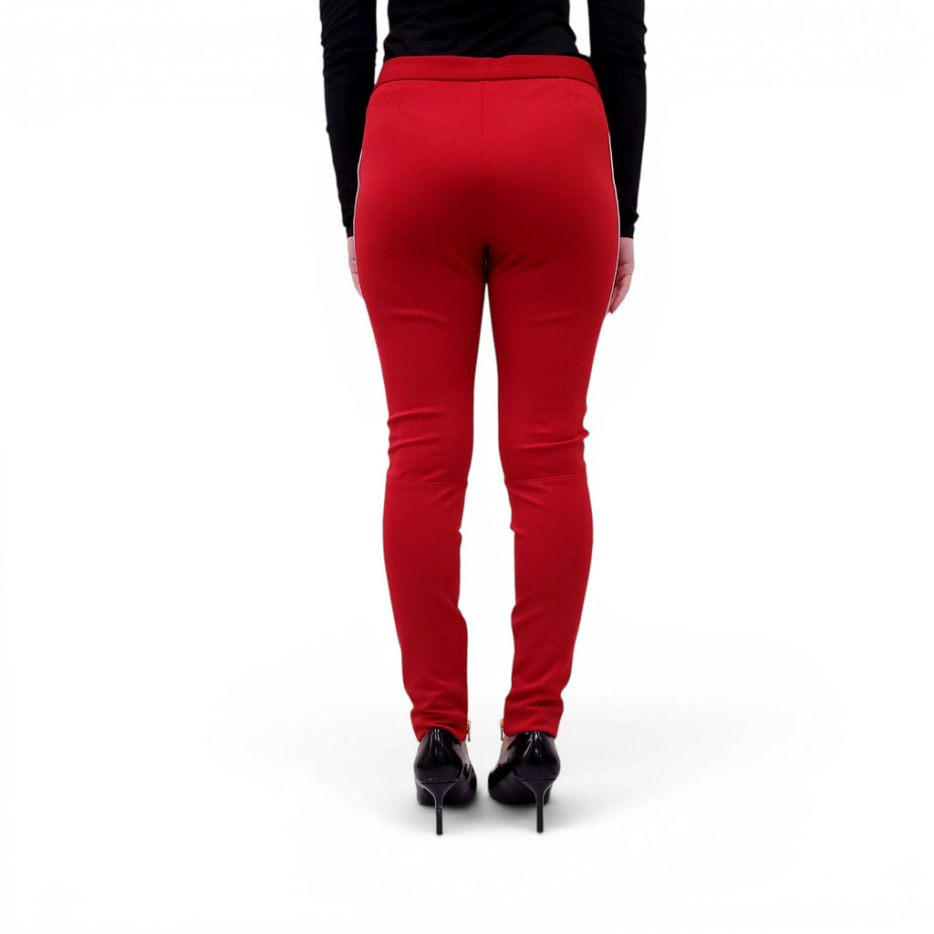 MOSCHINO COUTURE RED BIKER PANTS - SIZE 10