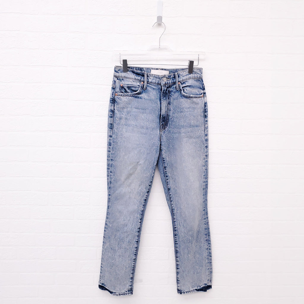 MOTHER SUPERIOR LIGHT BLUE 'THE SWOONER RASCAL' ANKLE JEANS - SIZE 25