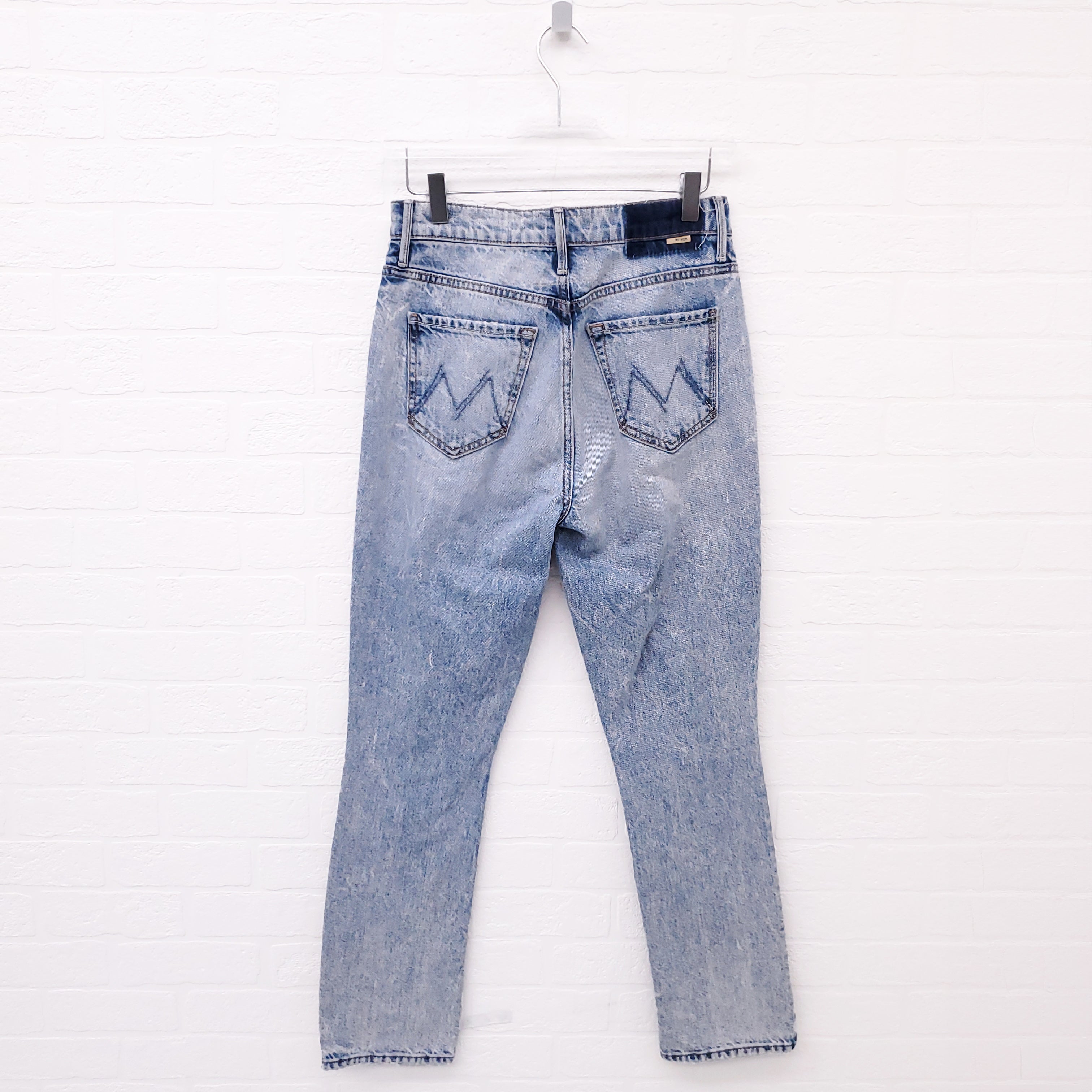 MOTHER SUPERIOR LIGHT BLUE 'THE SWOONER RASCAL' ANKLE JEANS - SIZE 25