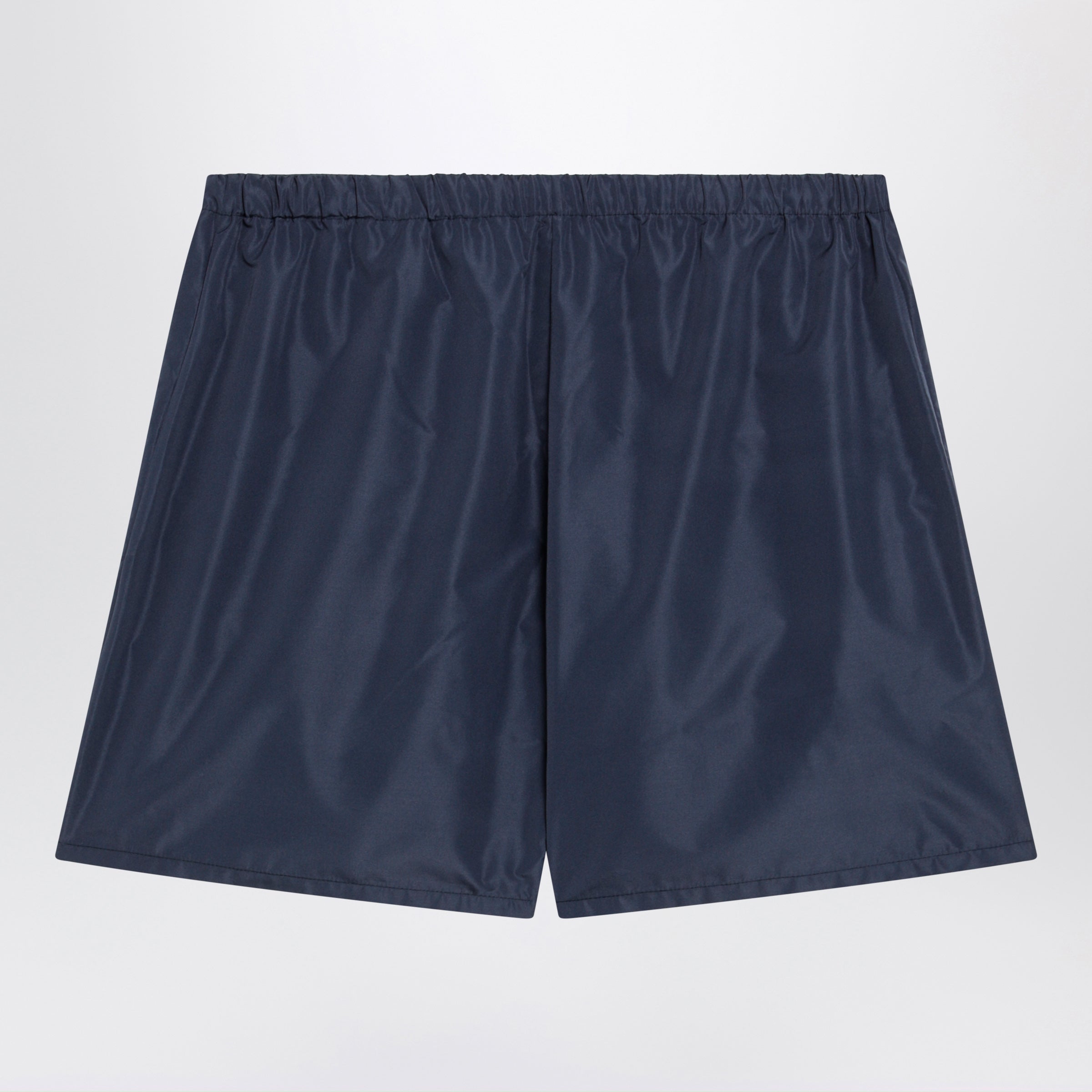 Miu Miu Tec Fabric Windproof Bermuda Shorts In Blue Women