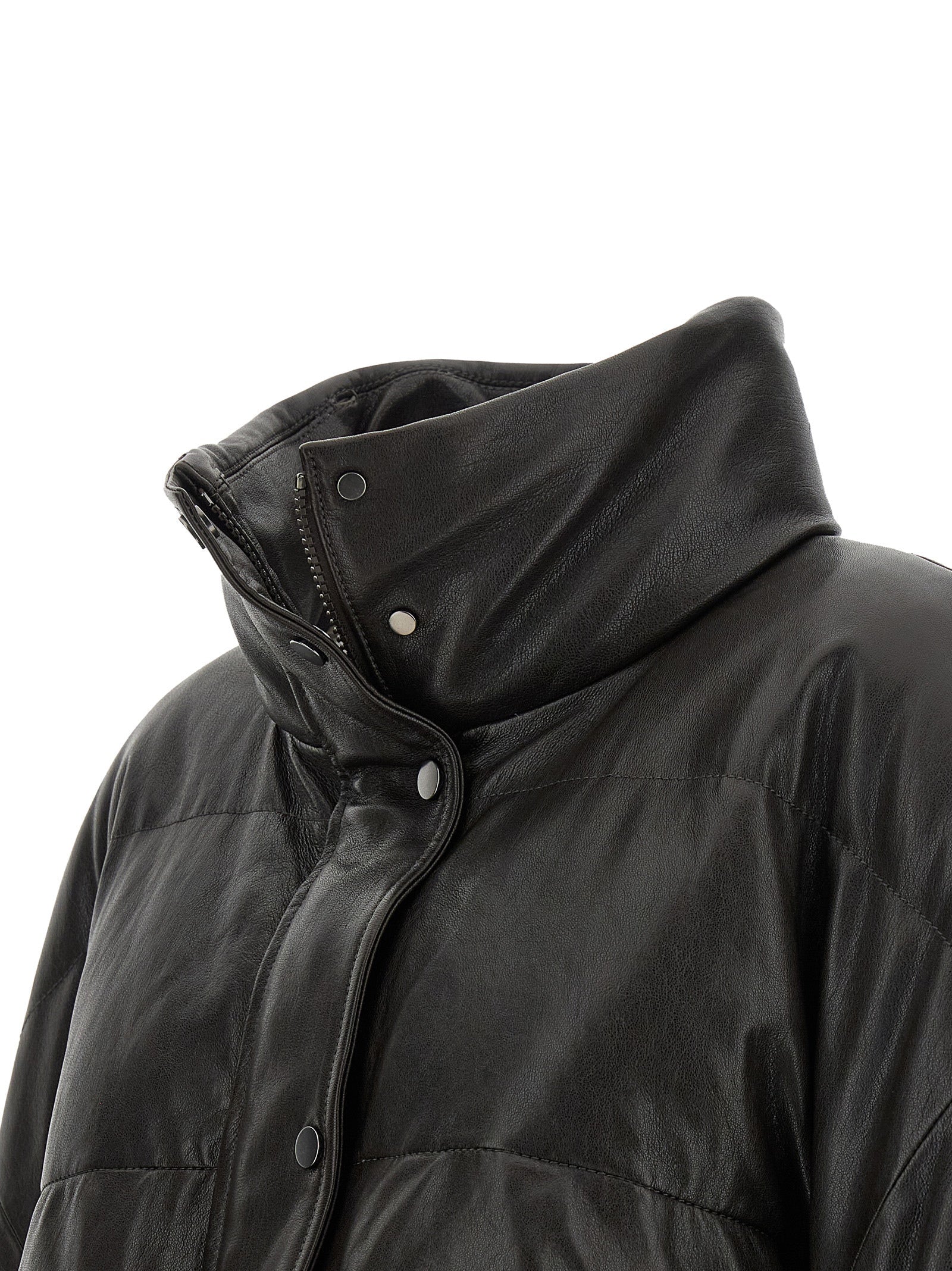 Brunello Cucinelli Women Padded Leather Jacket
