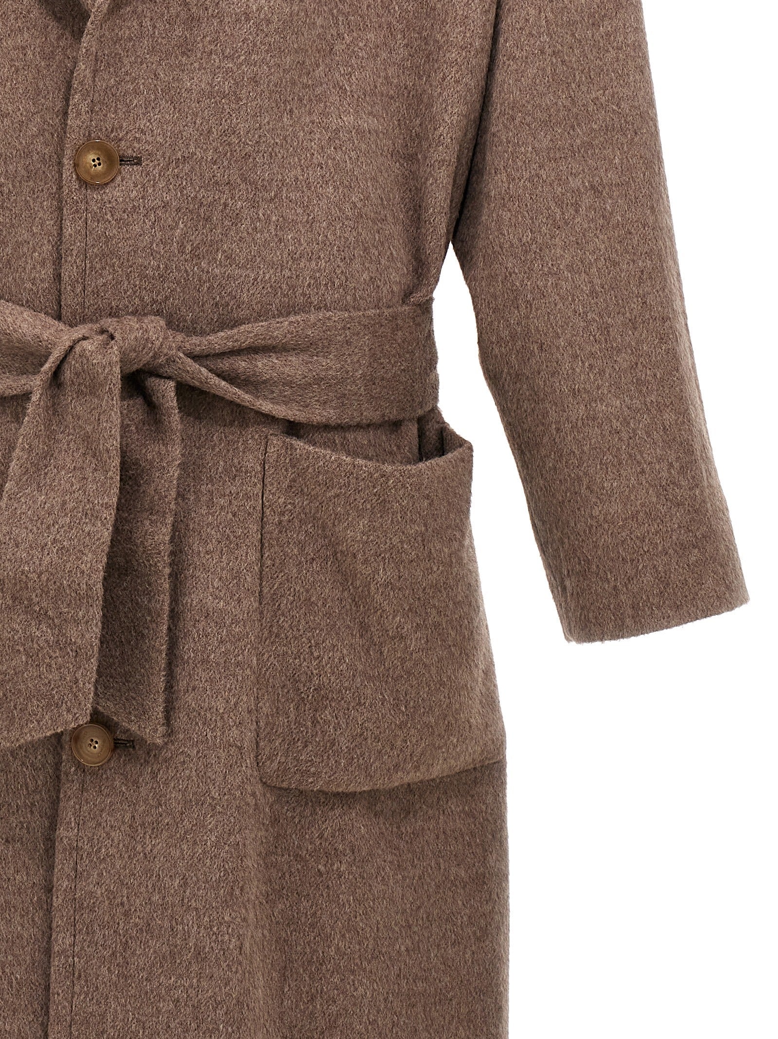 Etro Men Single-Breasted Wool Coat