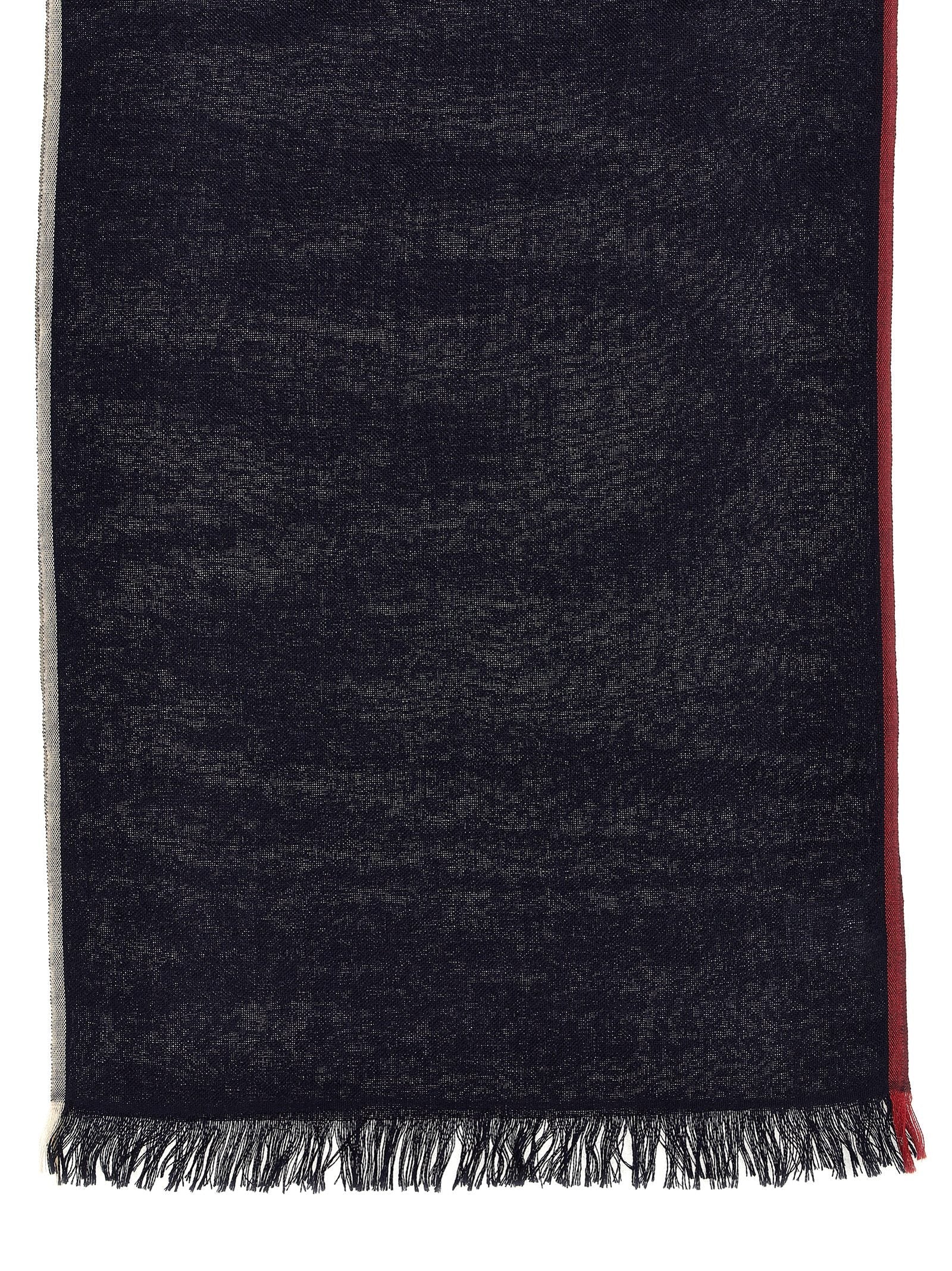 Brunello Cucinelli Men Contrast Border Scarf