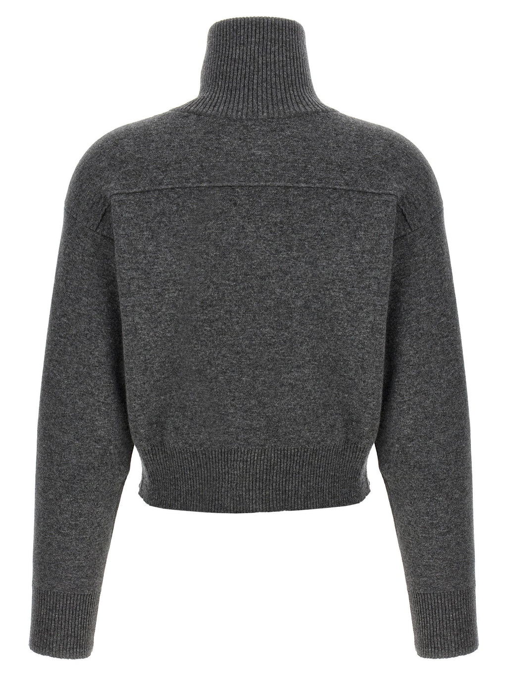 Brunello Cucinelli Women 'Shiny Zipper Pull' Wool Cardigan